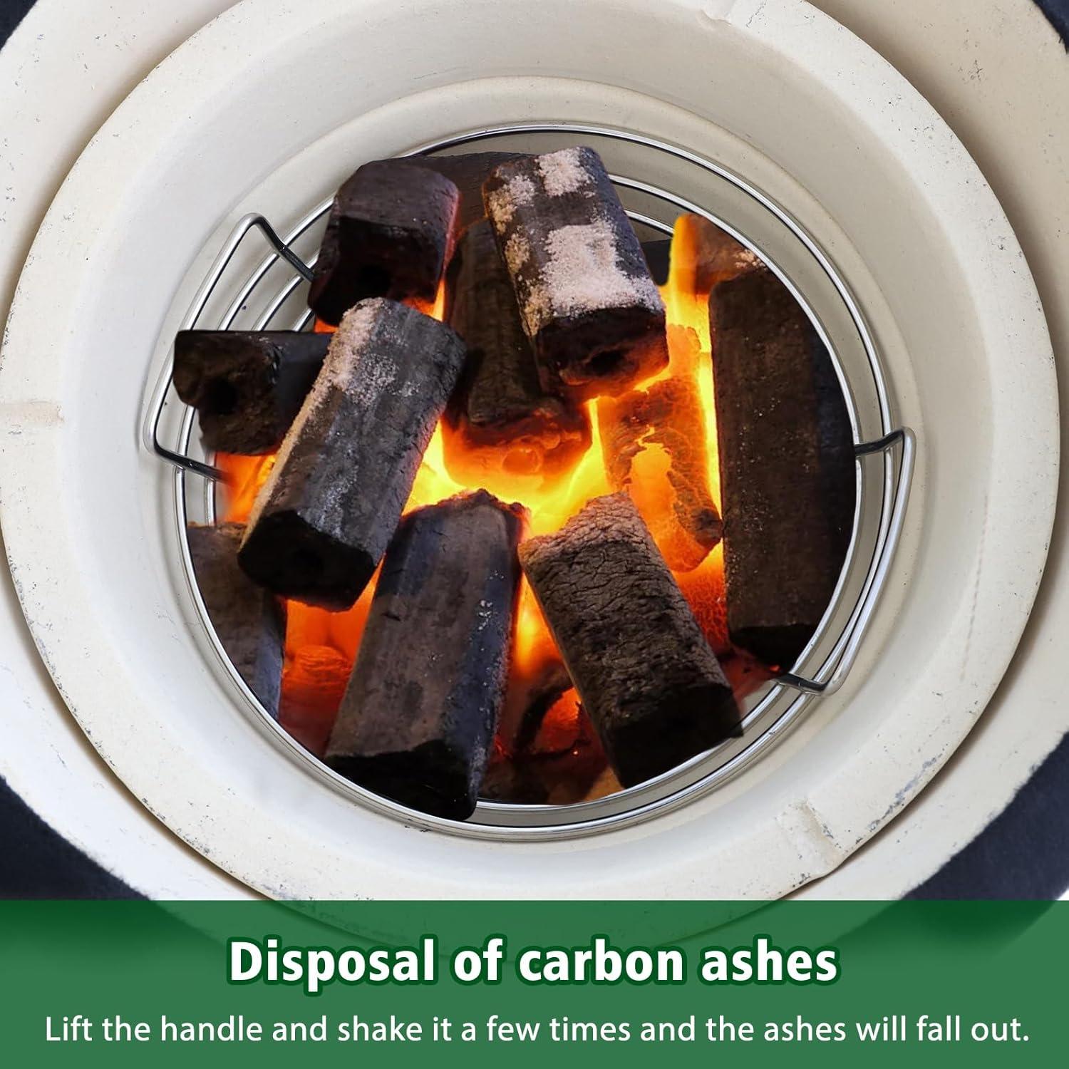 Cesta de Carbón Vankey para Kamado Joe JR - Acero Inoxidable