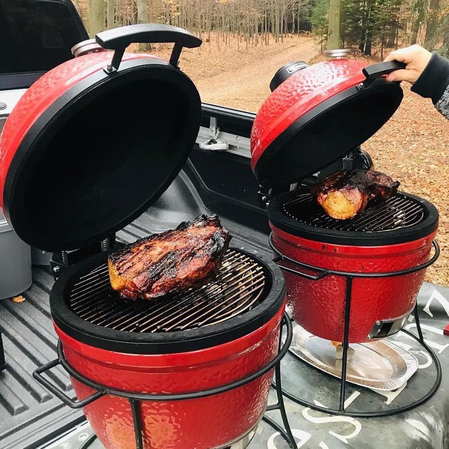 Cesta de Carbón Vankey para Kamado Joe JR - Acero Inoxidable