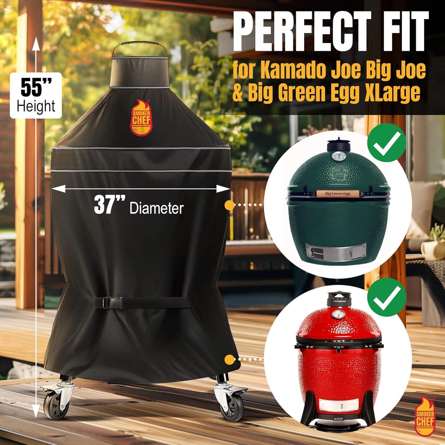 Funda para Grill Kamado Joe y Big Green Egg 96x96 cm - Smoker Chef