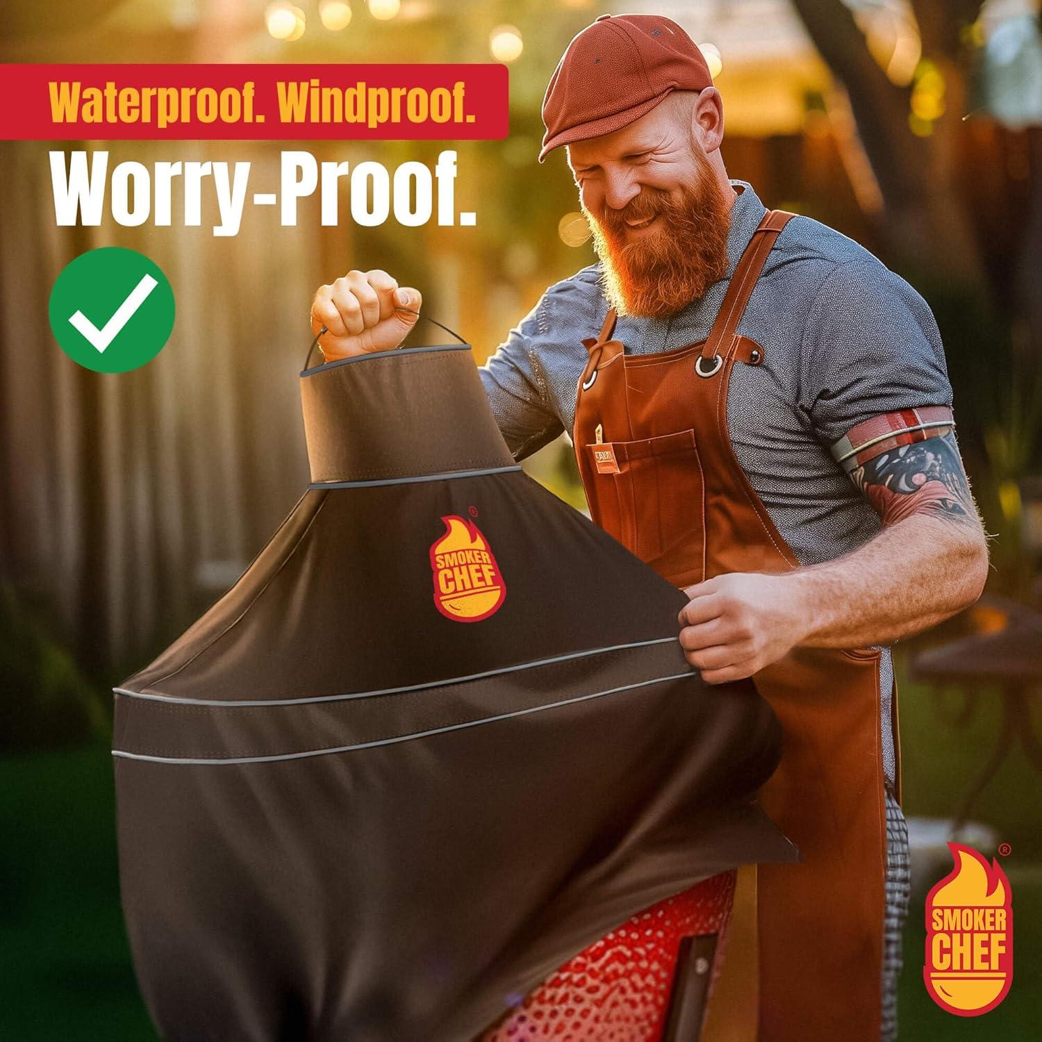 Funda para Grill Kamado Joe y Big Green Egg 96x96 cm - Smoker Chef