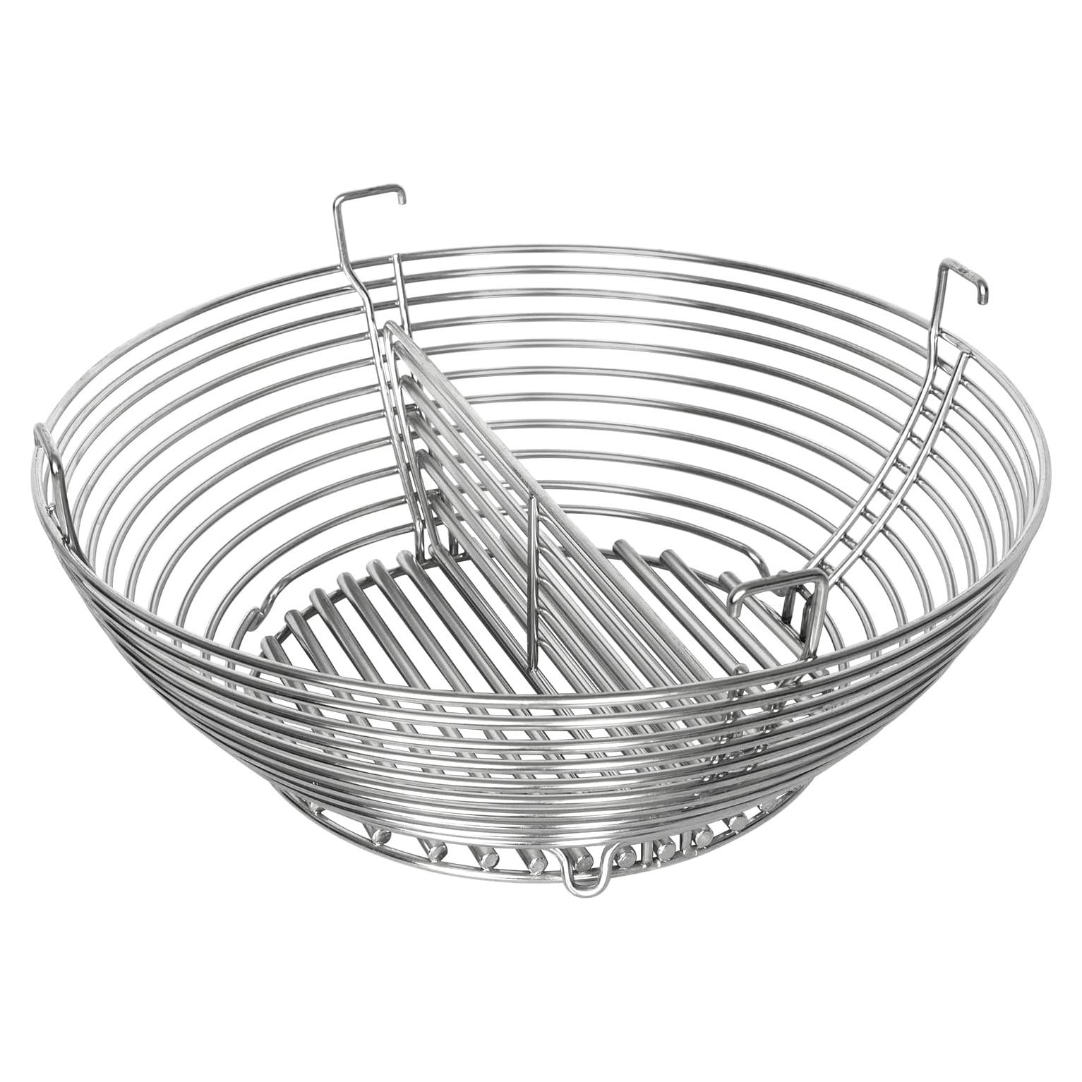 Cesta de Carbón Inoxidable Vankey para Kamado Joe Big Joe 49.5 cm