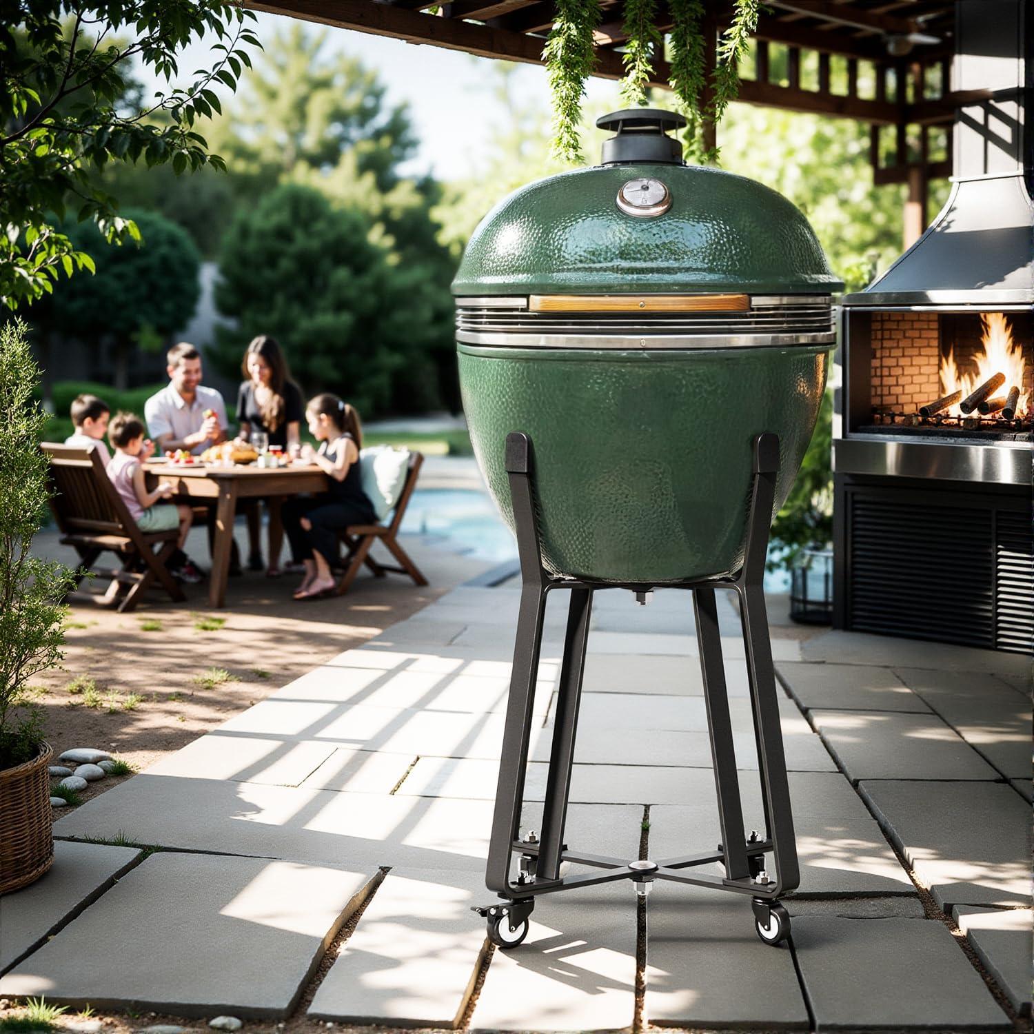 Carro Rodante IDZO para Parrilla Kamado Joe y BGE 34.29 cm