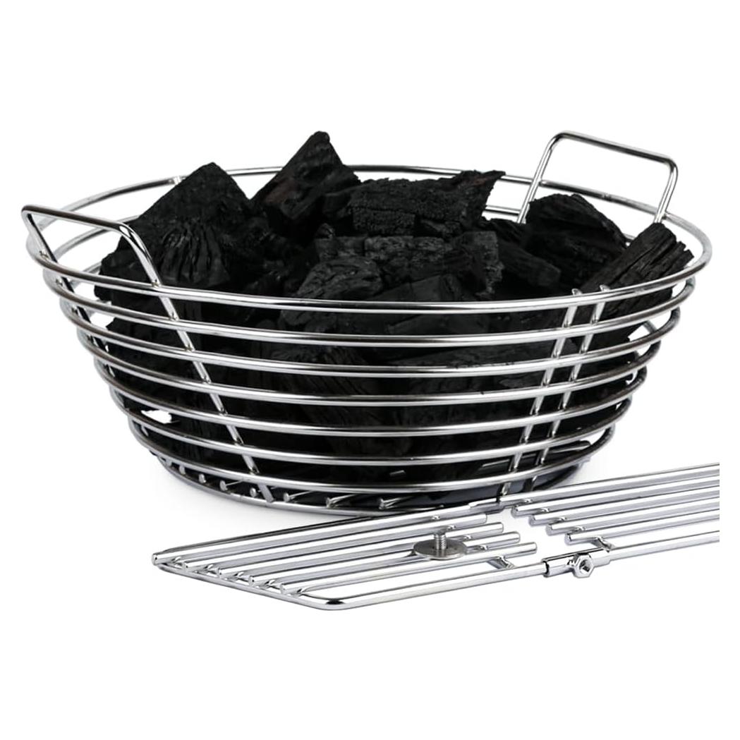 Cesta de Ceniza de Carbón Inoxidable Dallden para Big Green Egg