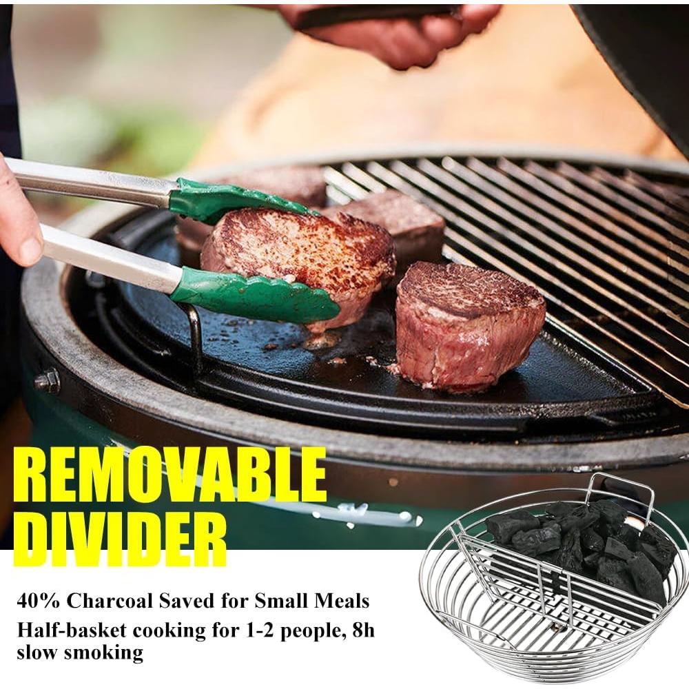 Cesta de Ceniza de Carbón Inoxidable Dallden para Big Green Egg