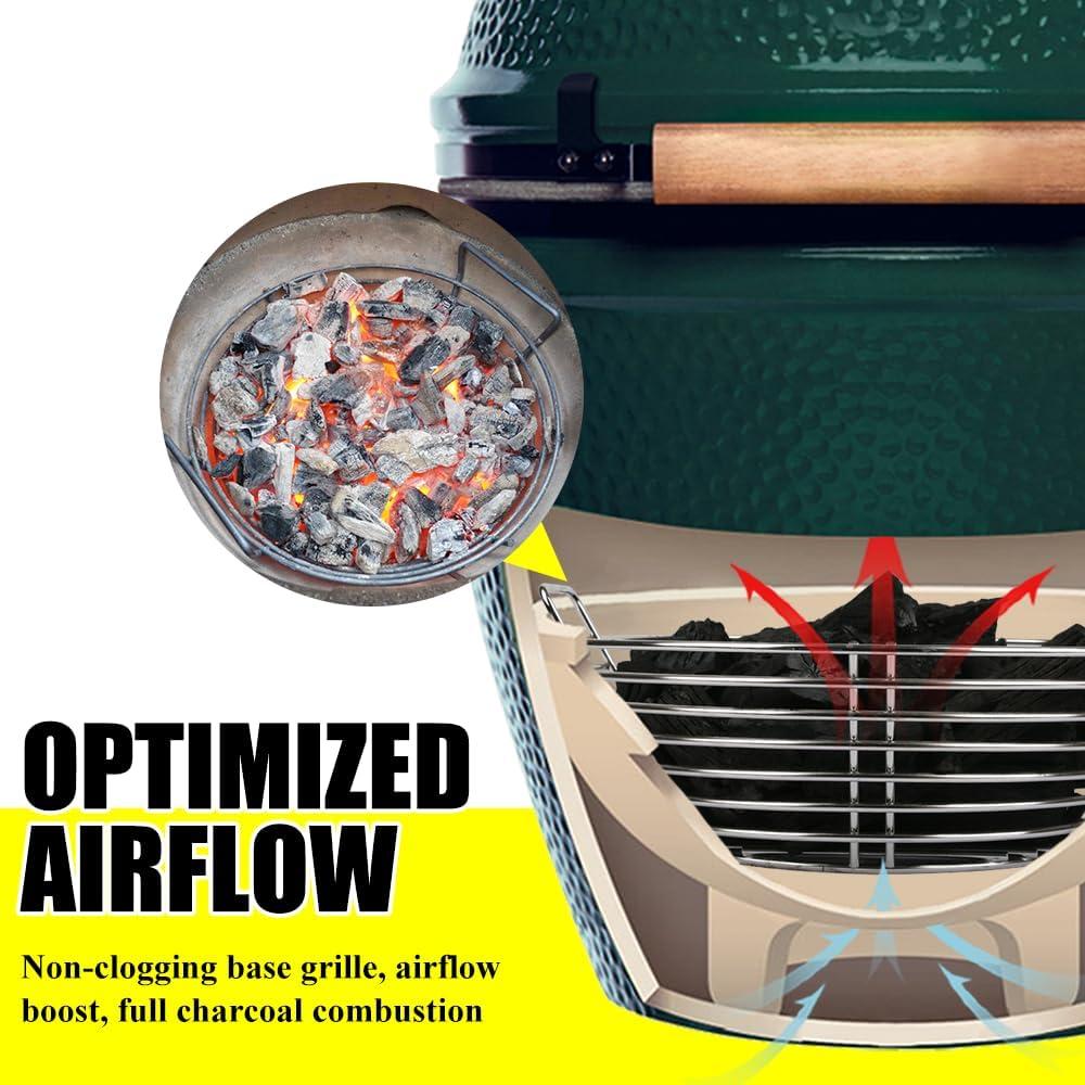 Cesta de Ceniza de Carbón Inoxidable Dallden para Big Green Egg