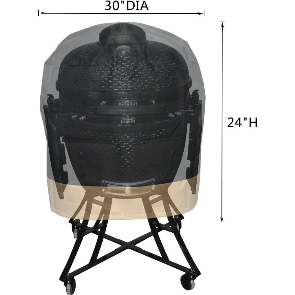 Cubierta para Parrilla Kamado Onlyfire 76cm x 61cm Verde
