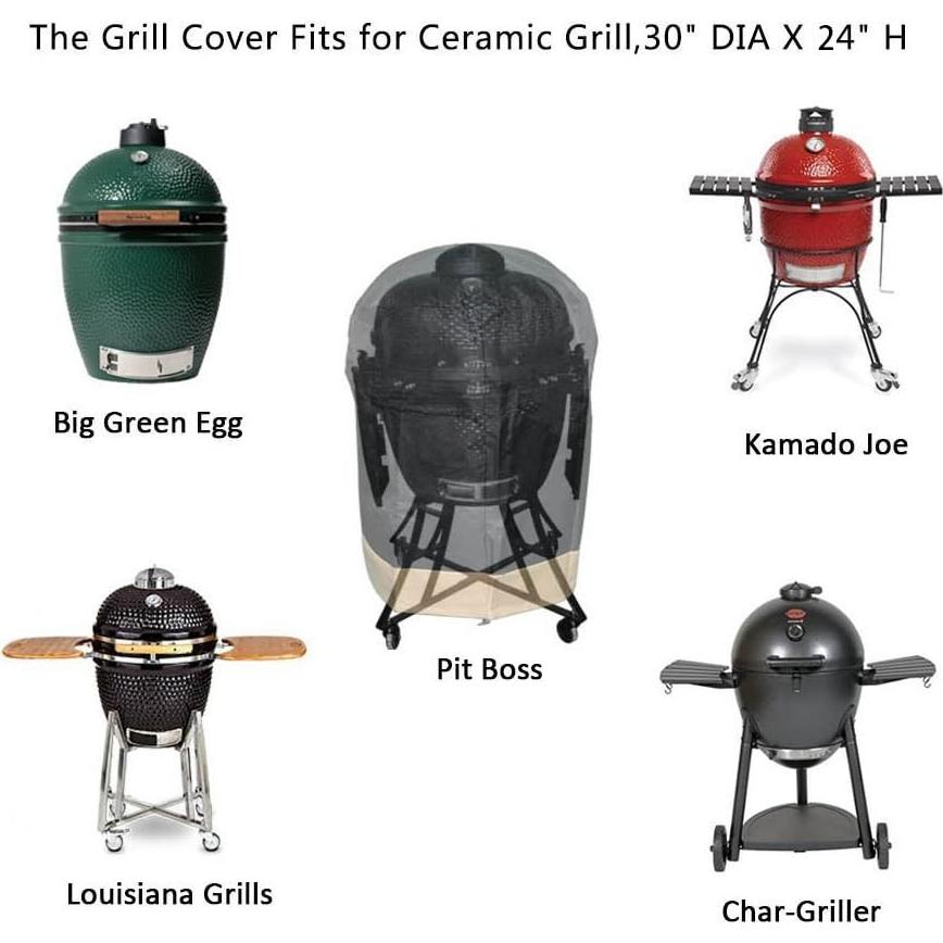 Cubierta para Parrilla Kamado Onlyfire 76cm x 61cm Verde