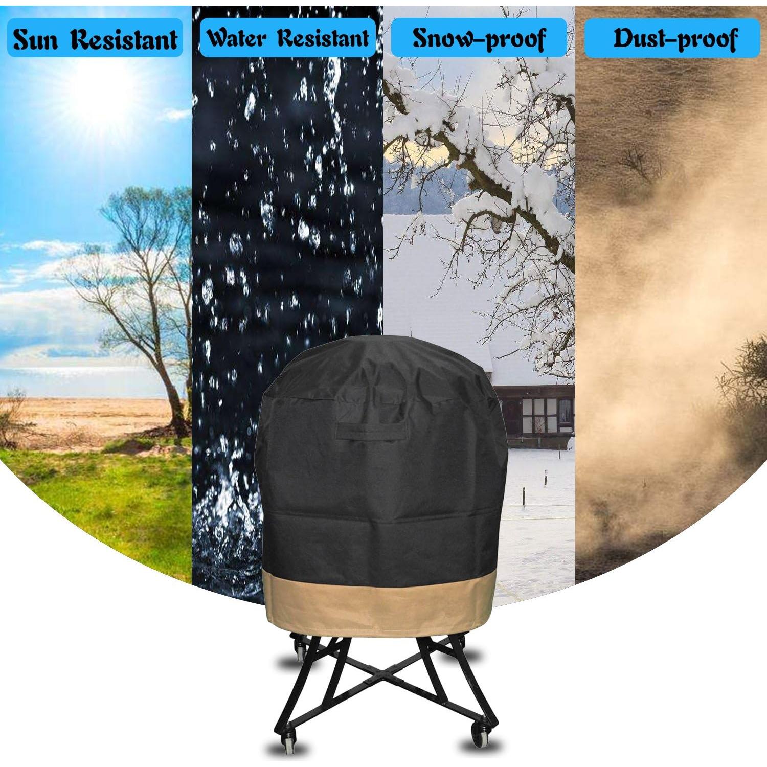 Cubierta para Parrilla Kamado Onlyfire 76cm x 61cm Verde