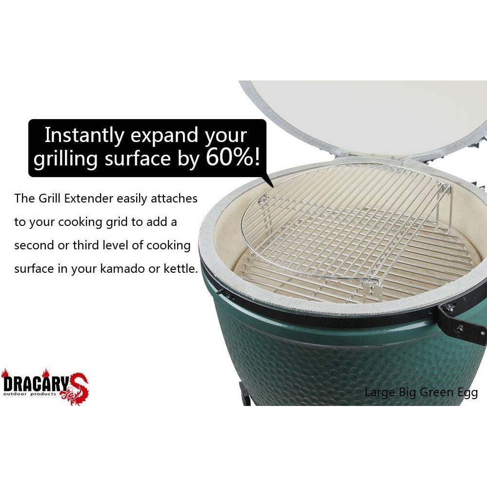 Soporte Parrilla Dracarys para Big Green Egg 45.72 cm Acero Inoxidable