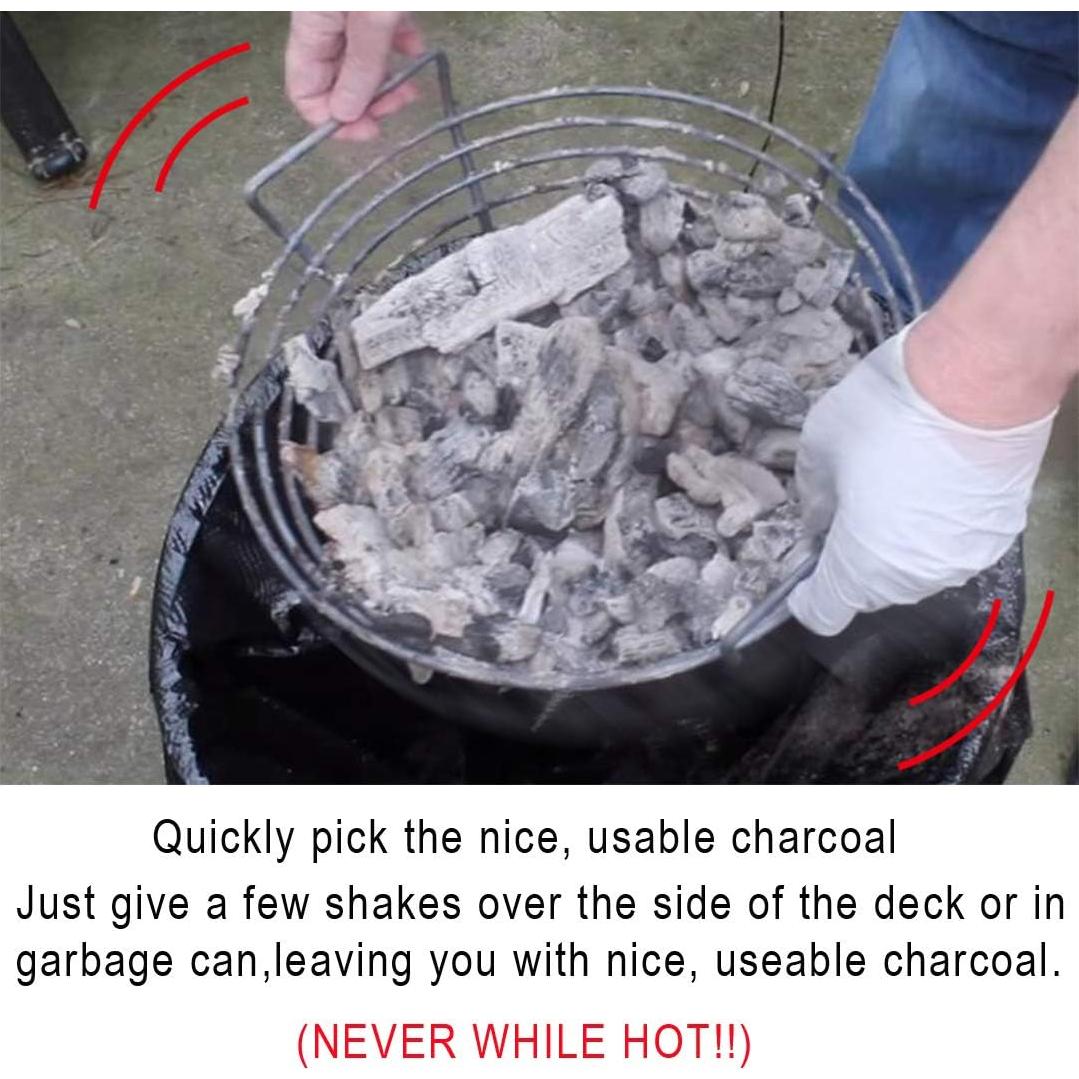 Cesta de Carbón Lump Mydracas con Divisor para Big Green Egg