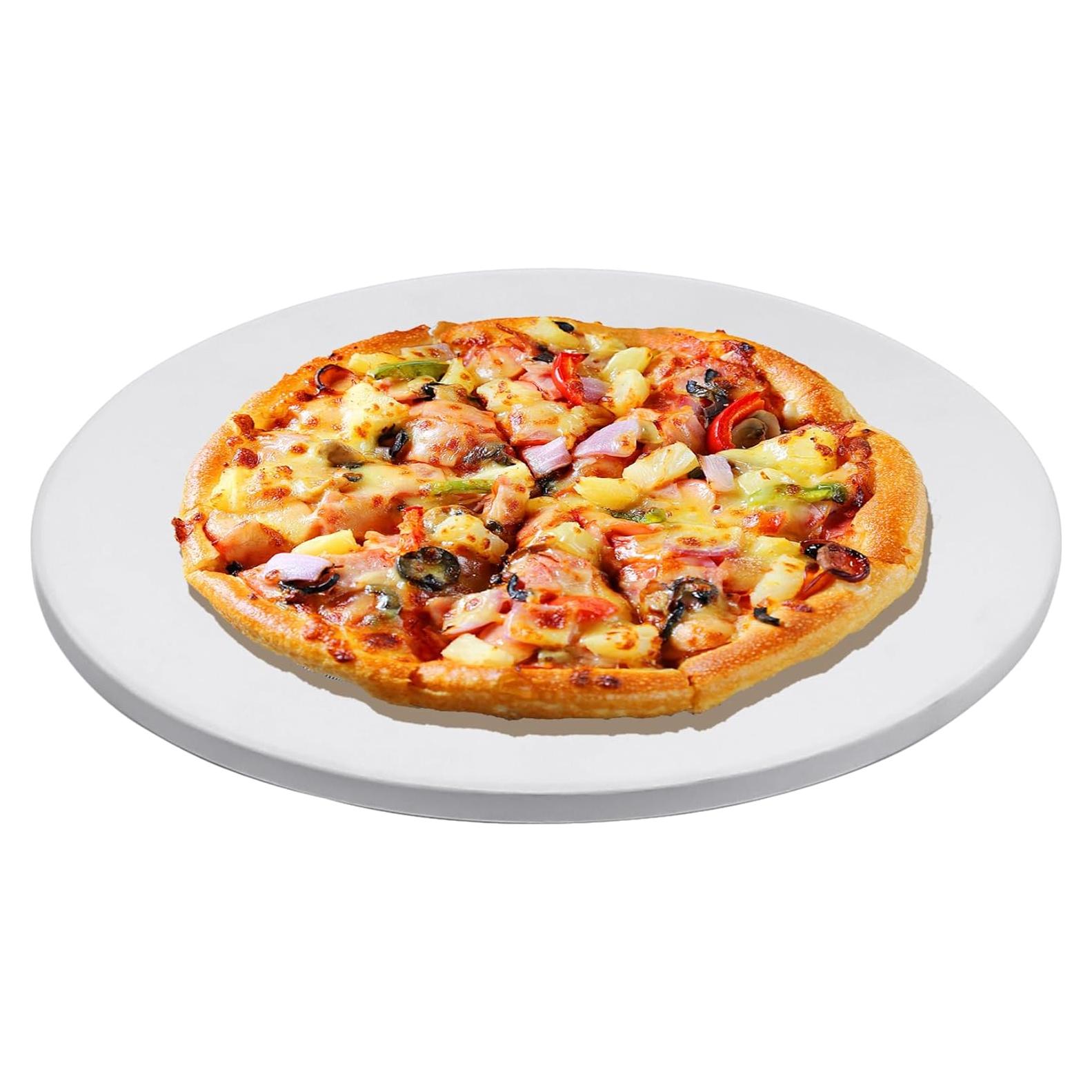 Piedra para Pizza Redonda 38 cm Cordierita para Parrilla Kamado Joe