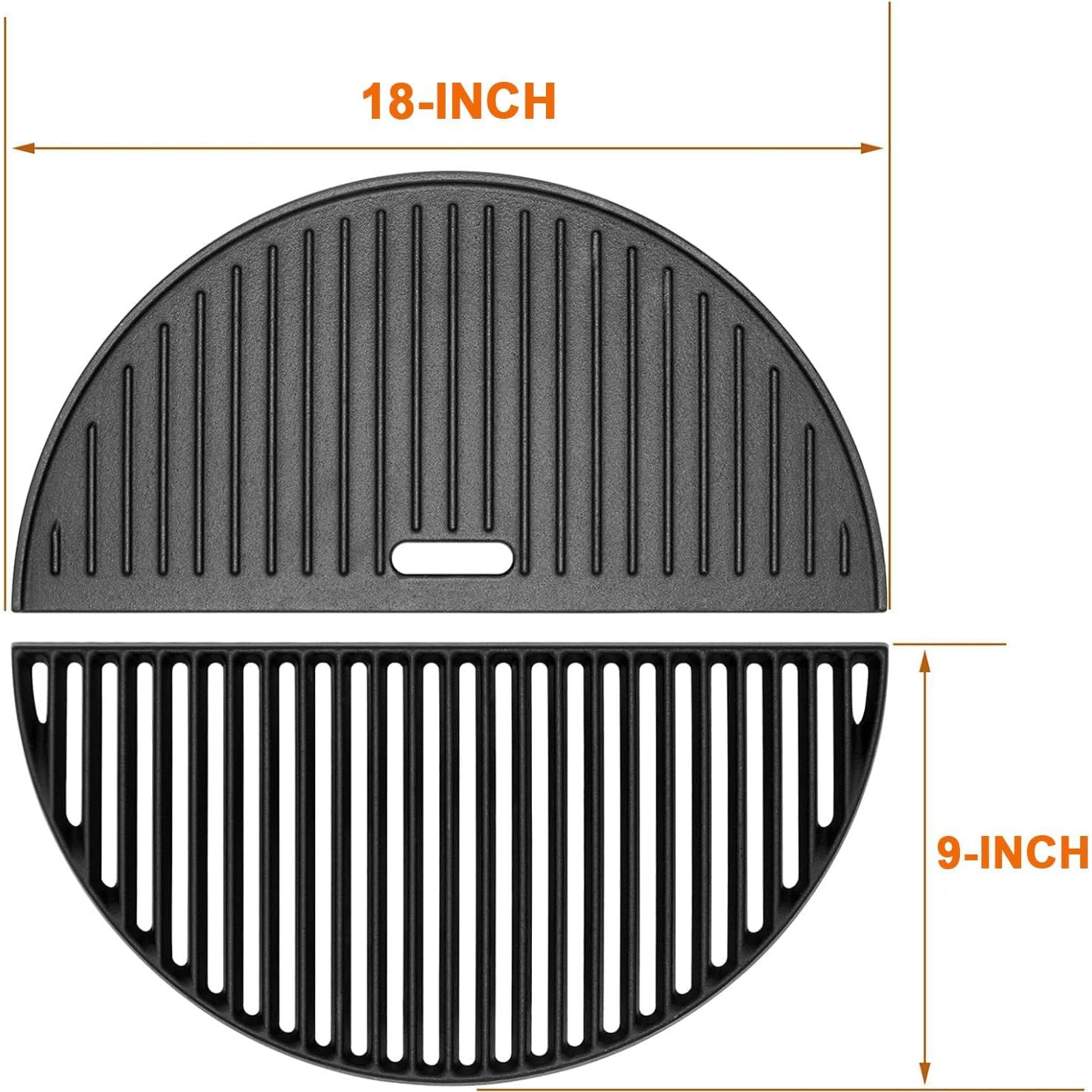 Rejilla de Parrilla y Plancha de Hierro Fundido 18" PETKAO