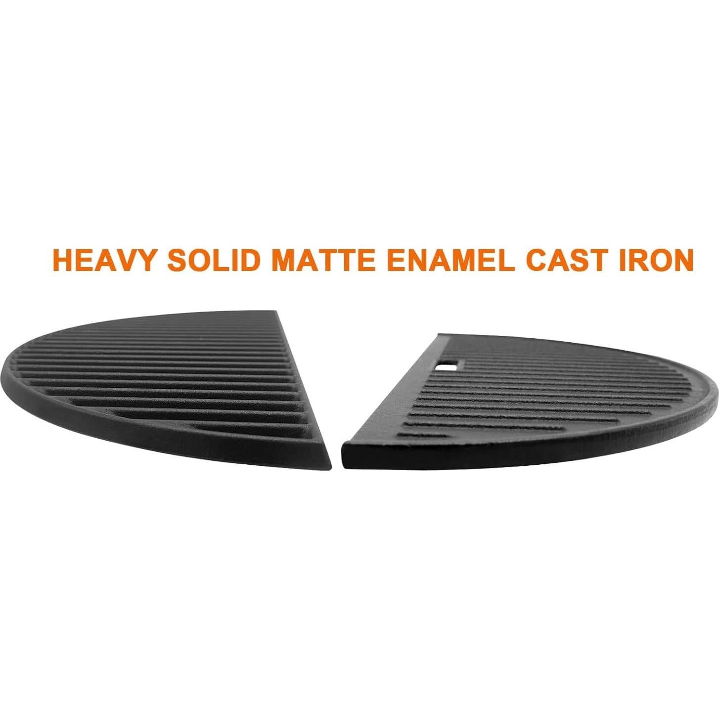 Rejilla de Parrilla y Plancha de Hierro Fundido 18" PETKAO