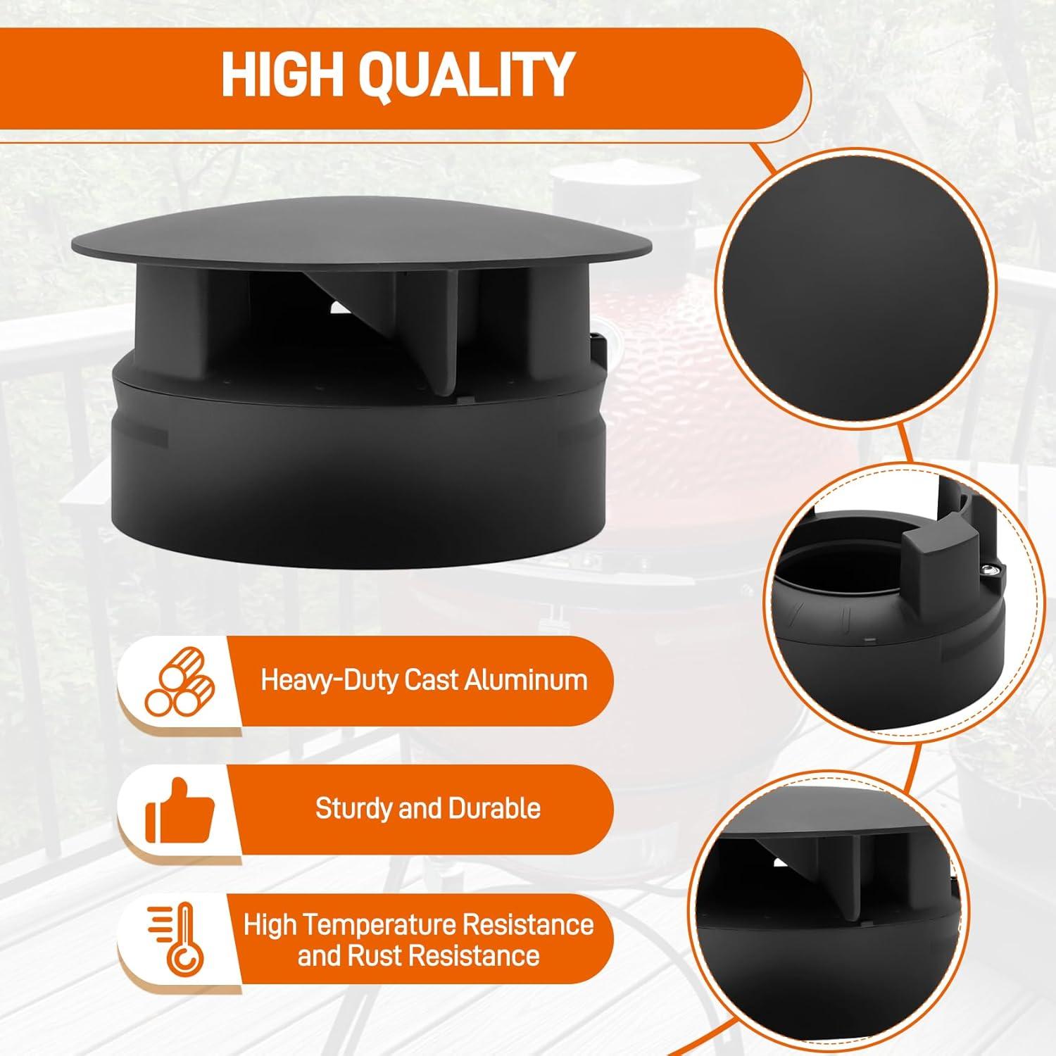 Tapa de Chimenea Top Vent UHEGDRR para Kamado Joe Classic y Big Joe