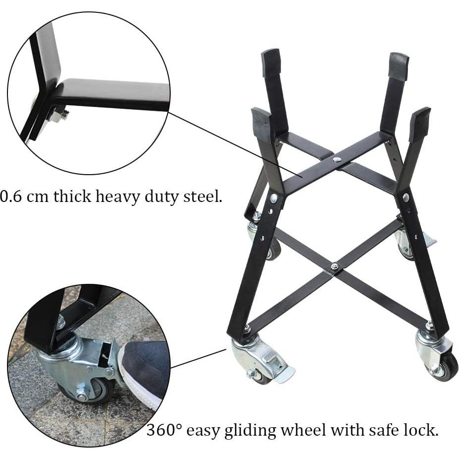 Carro Rodante Dracarys para Big Green Egg Pequeño - Acero Resistente