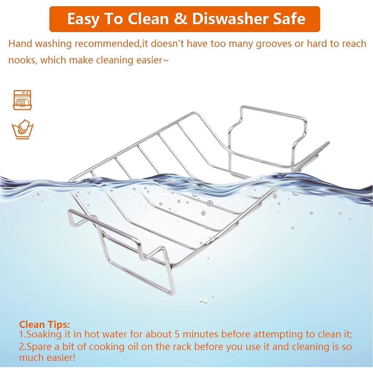 Soporte para Costillas y Pavo DOLAMOTY Acero Inoxidable 45 cm