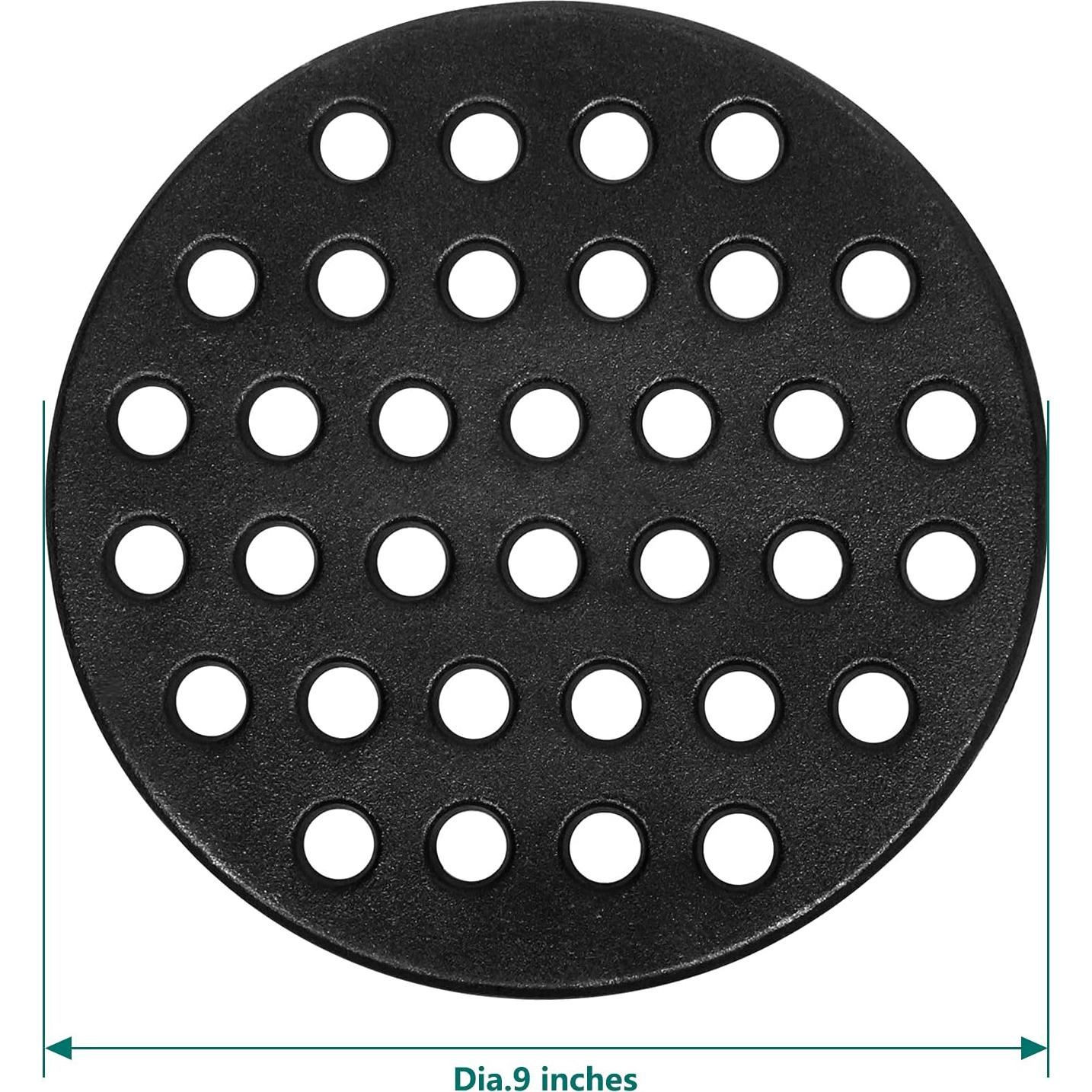 Parrilla de Carbón de Hierro Fundido 9" para Kamado Grande