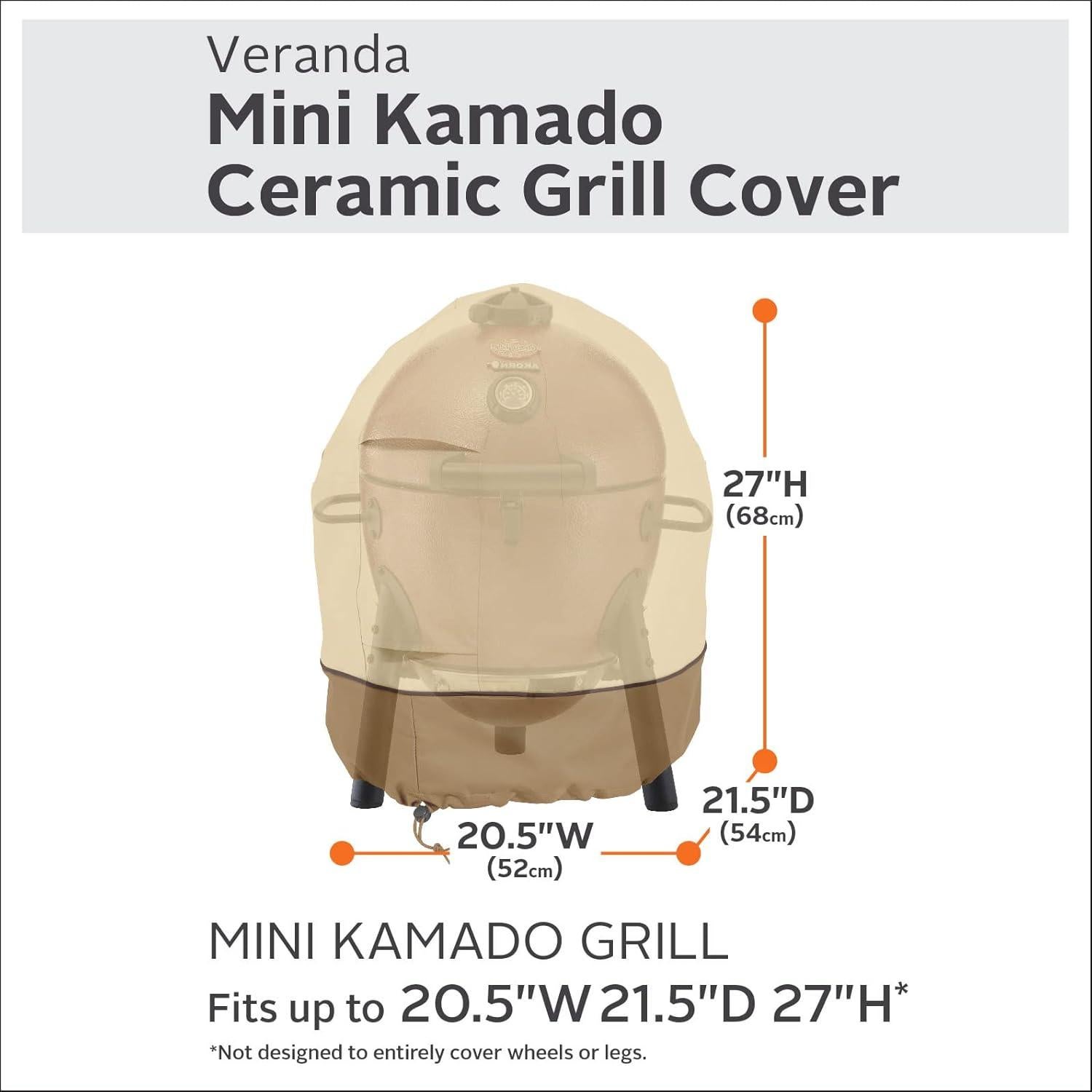 Cubierta de Barbacoa Mini Kamado Classic Accessories 54.6x52.1cm