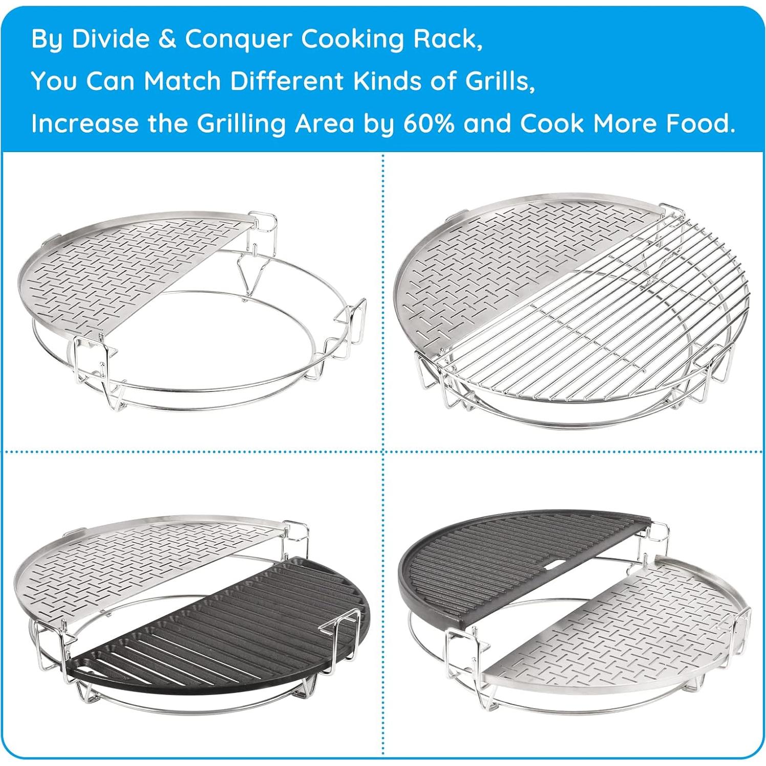 Rejilla de Cocina Vankey Acero Inoxidable 60.96cm para Kamado