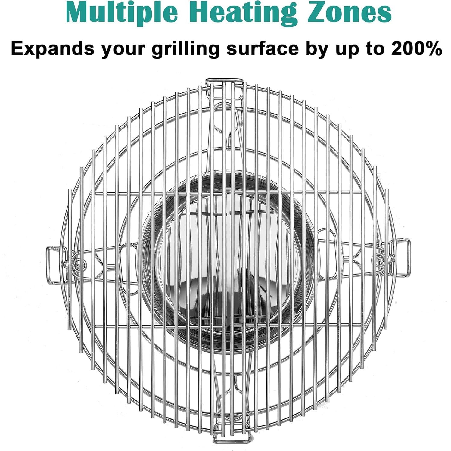 Sistema de Cocción Redondo Acero Inoxidable EasiBBQ 45.72 cm