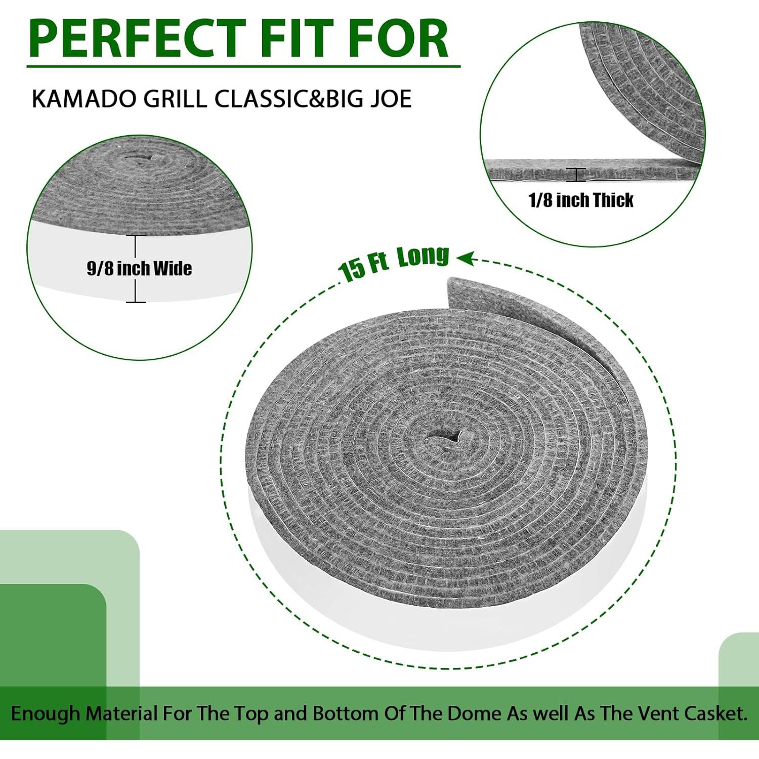 Junta de alta temperatura Kamado Joe KJ 4.57m fieltro adhesivo