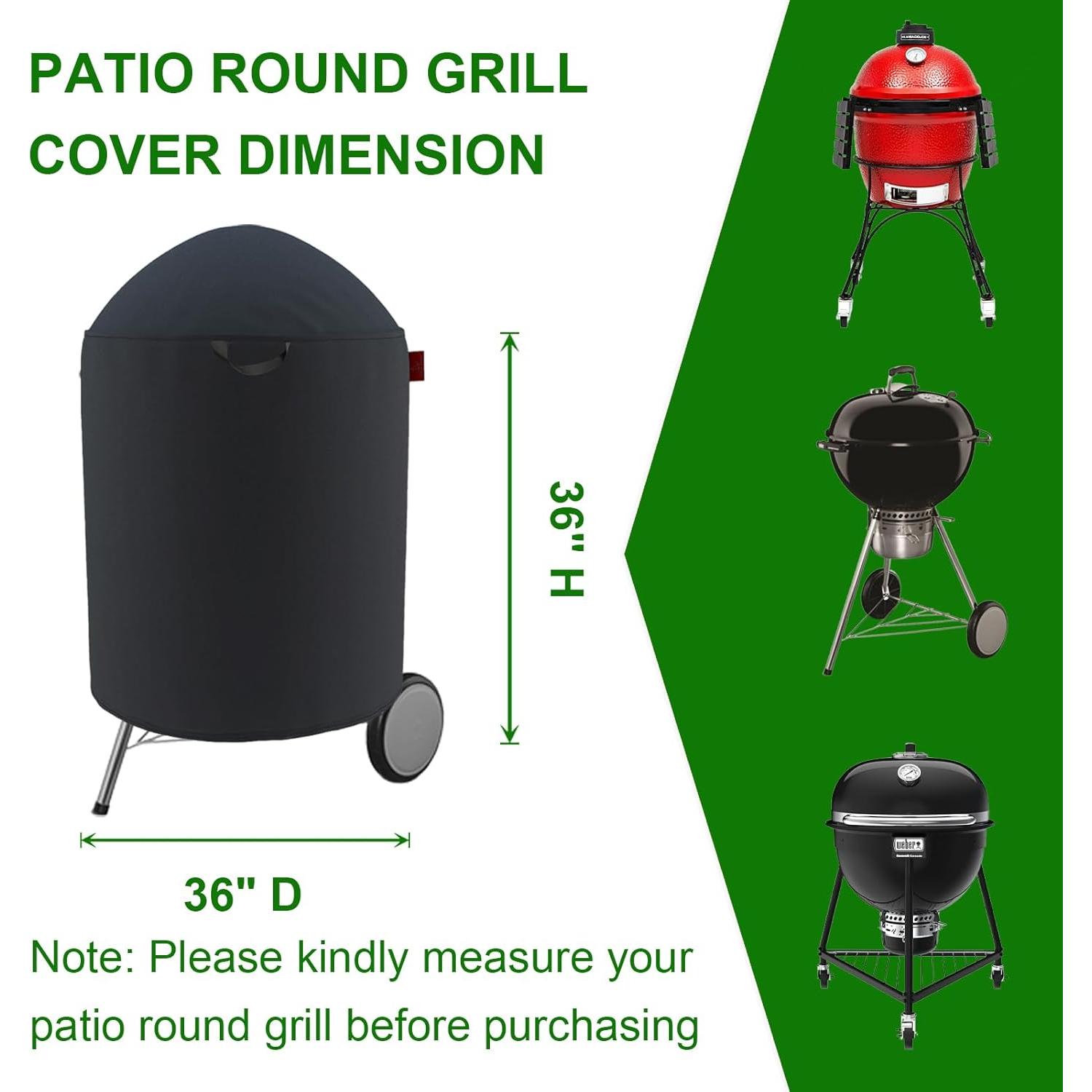 Funda para Parrilla Cover Geny 36"D, Resistente al Agua