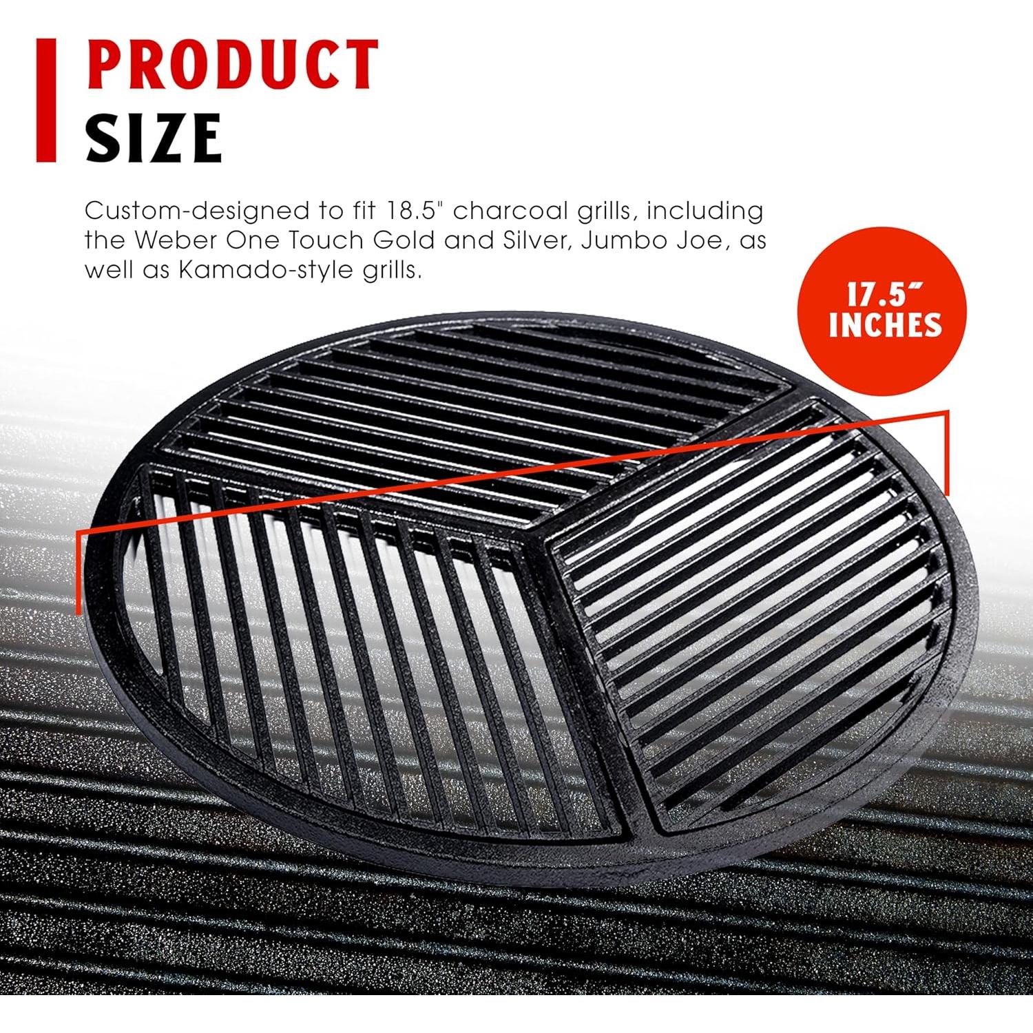 Rejilla de Hierro Fundido Craycort 44.4 cm para Parrillas