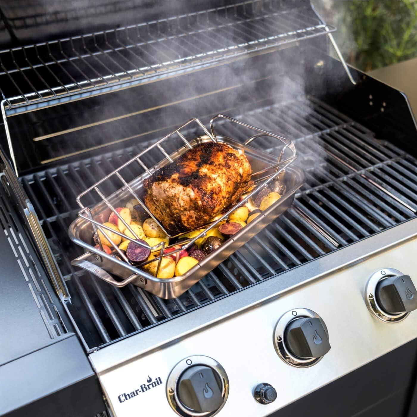 Soporte para Asar Pavo y Costillas KAMaster Acero Inoxidable