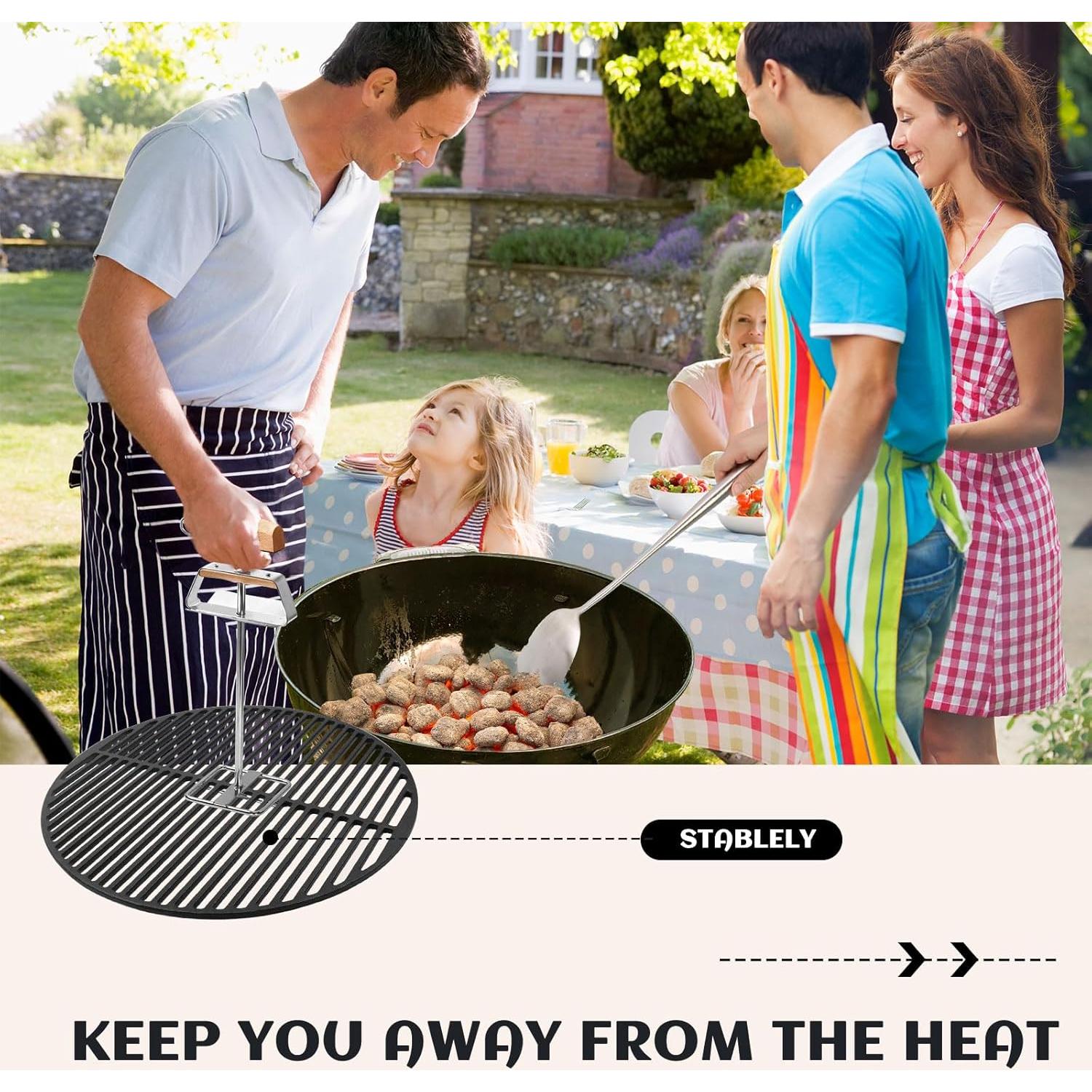 Elevador de Parrilla Acero Inoxidable FIRELOOP 32.92 cm