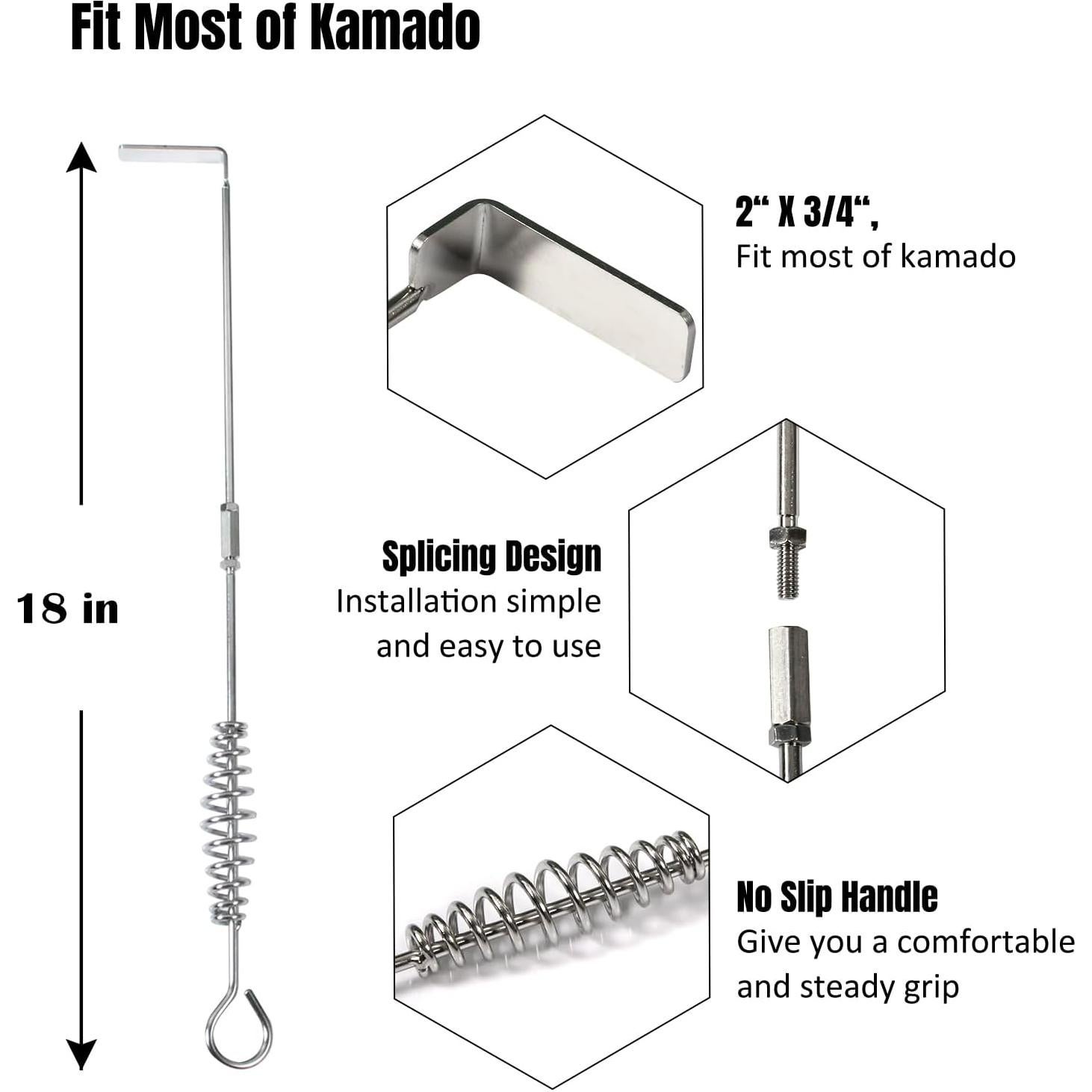 Herramienta de Remoción de Cenizas Big Green Egg 45.72 cm