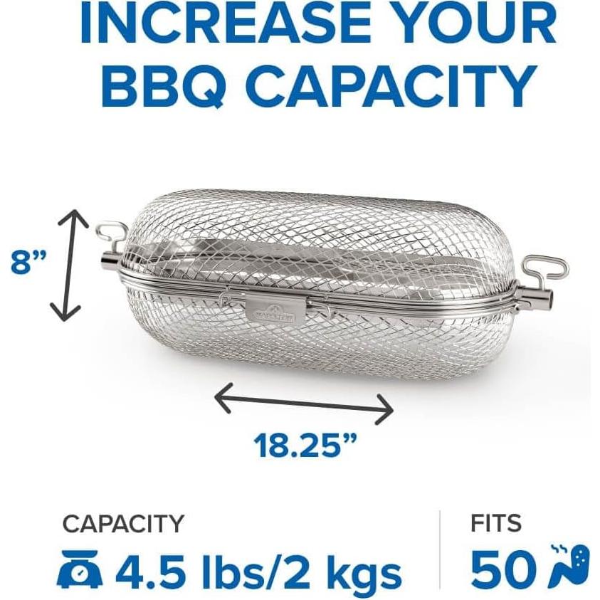 Cesta de Asador Napoleon 64000, Acero Inoxidable, 2.04 kg