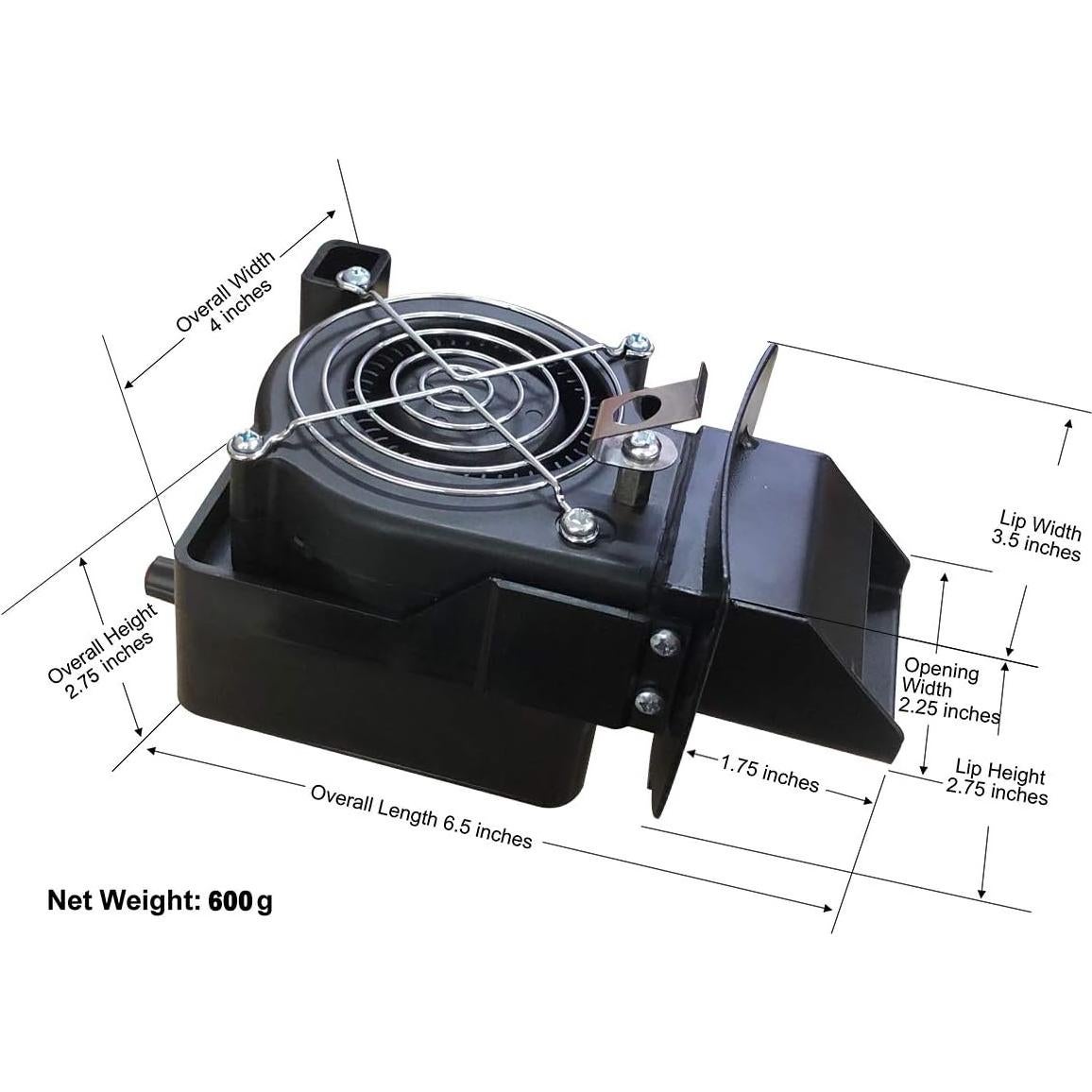 Ventilador BBQ Mydracas DC12V para Parrilla Kamado Joe