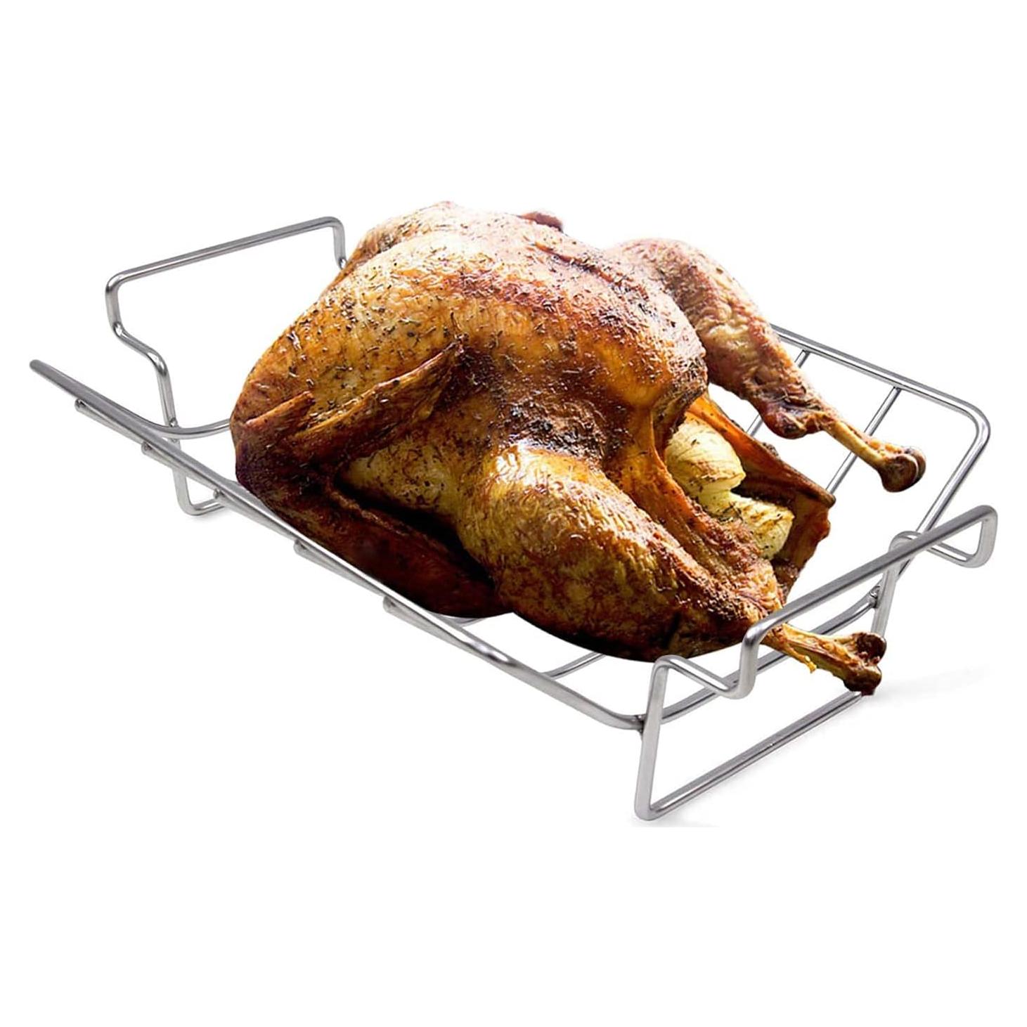 Soporte para Asar Pavo y Costillas DOLAMOTY Acero Inoxidable