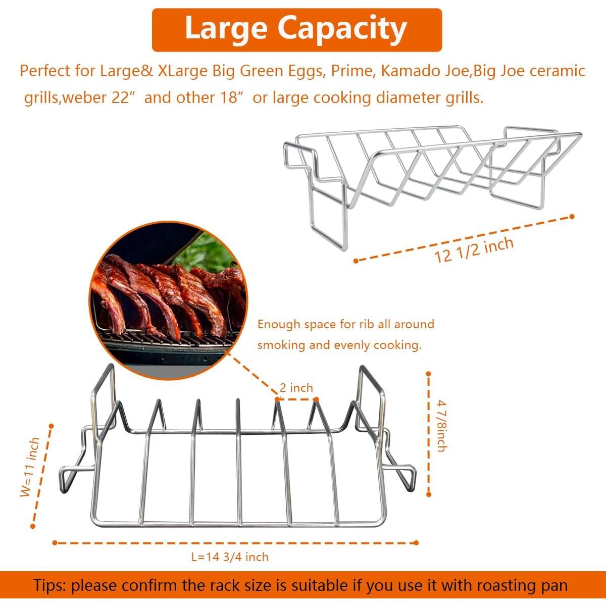 Soporte para Asar Pavo y Costillas DOLAMOTY Acero Inoxidable
