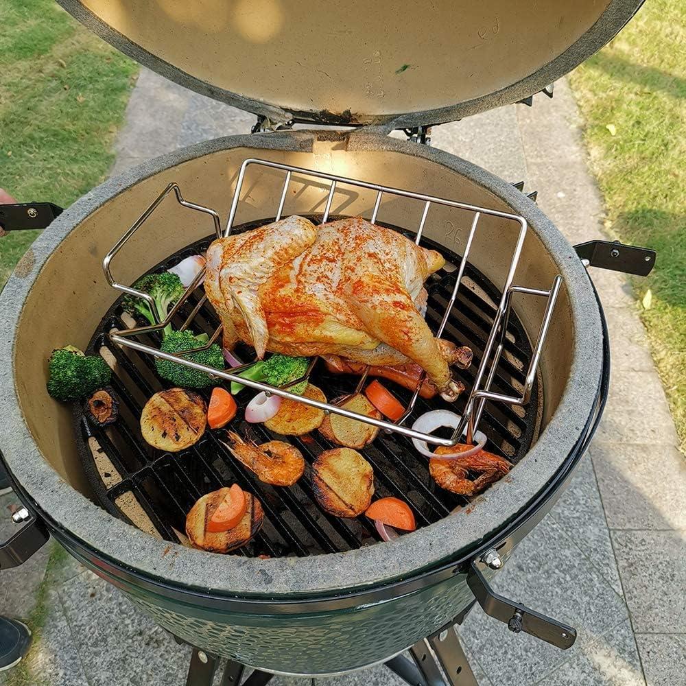 Soporte para Asar Pavo y Costillas DOLAMOTY Acero Inoxidable