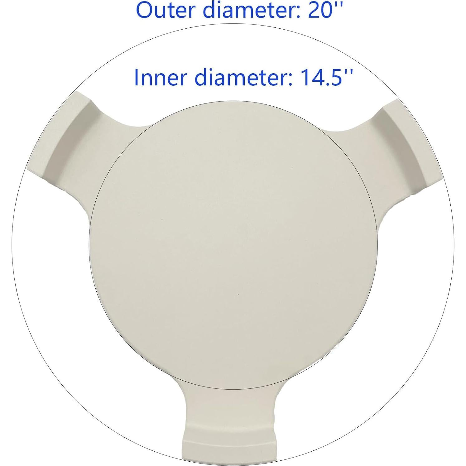 Piedra para Pizza de Cerámica 50.8 cm Tmozyar para Parrilla