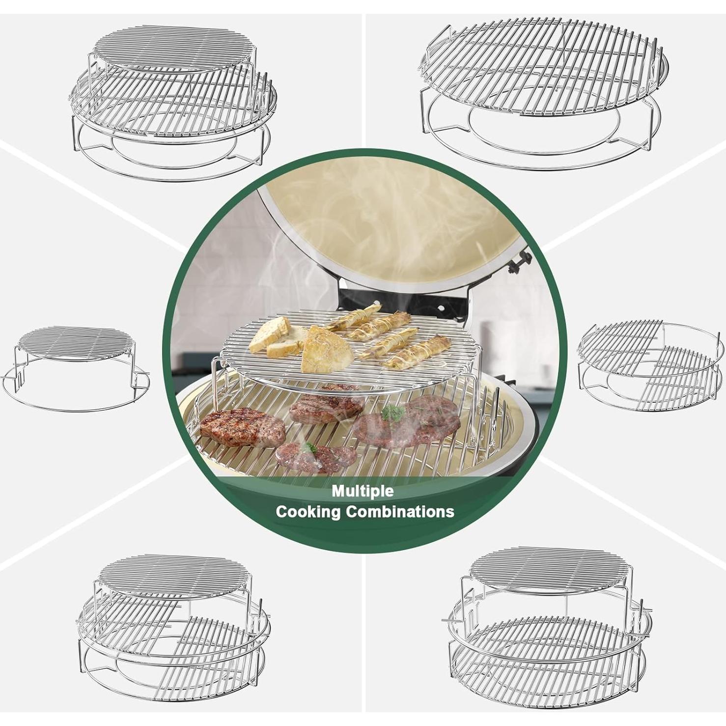 Sistema de Cocción 3 Niveles 5 Piezas Big Green Egg