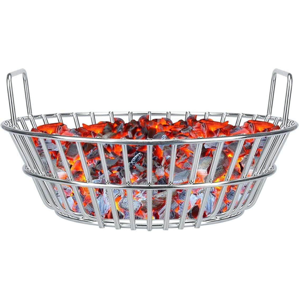 Cesta de Carbón Big Green Egg 34.8 cm Acero Inoxidable