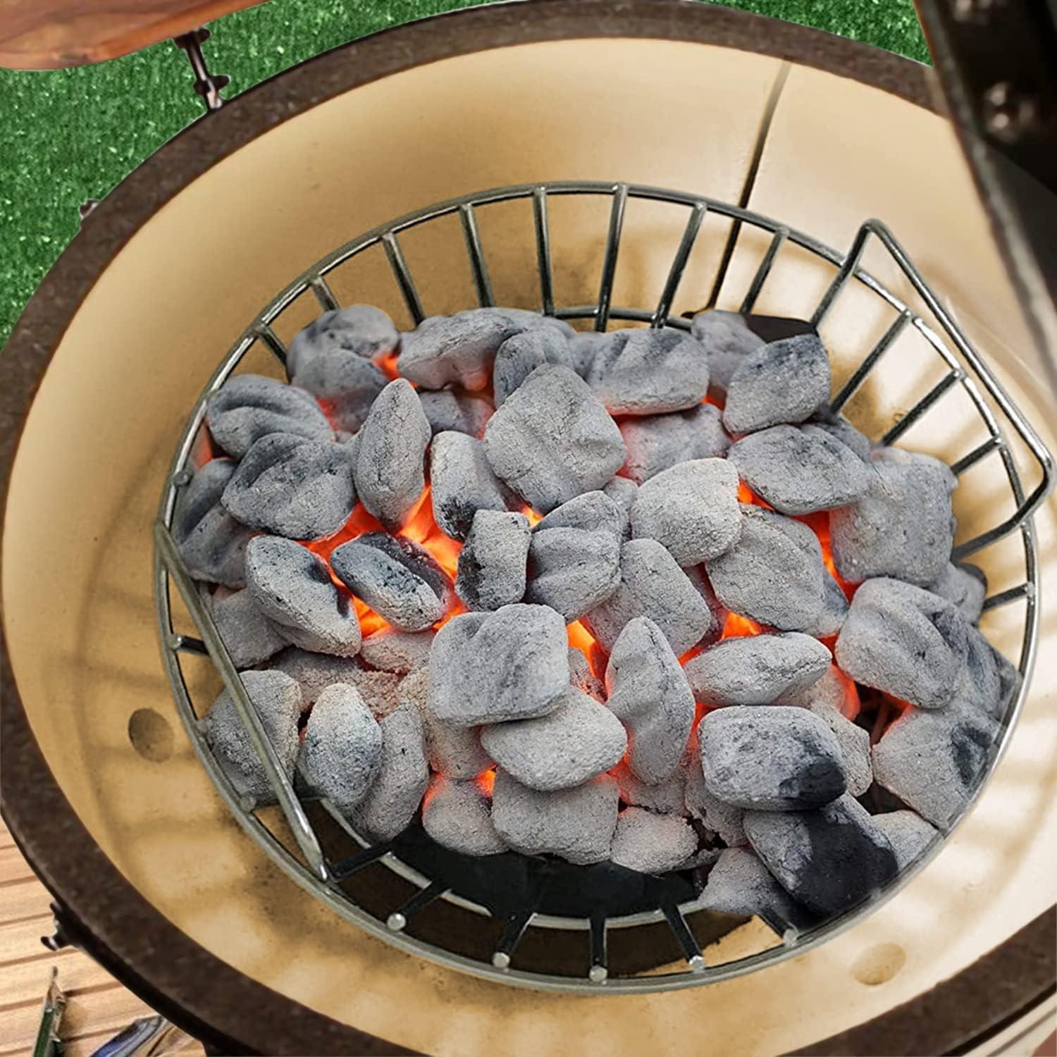 Cesta de Carbón Big Green Egg 34.8 cm Acero Inoxidable