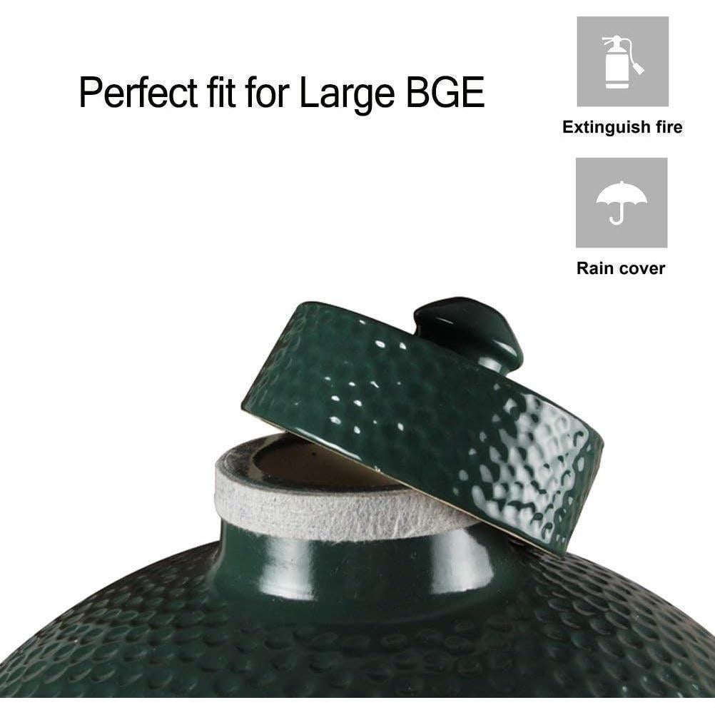 Tapa de Chimenea Dracarys Cerámica Verde para Parrilla Big Green Egg M/L/XL
