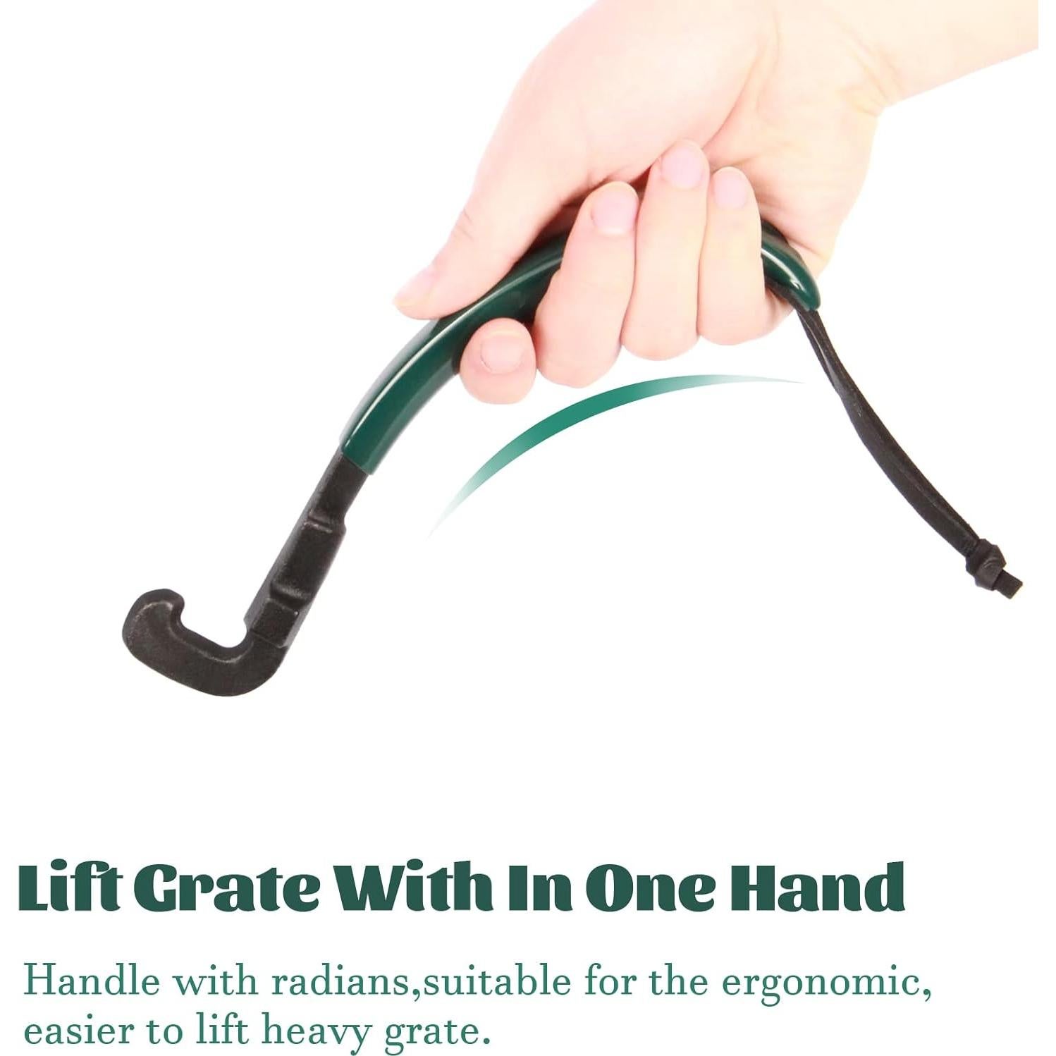 Elevador de Parrilla de Hierro Fundido KAMaster Verde 249g