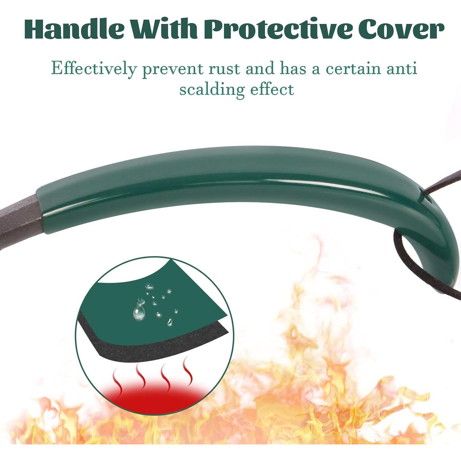 Elevador de Parrilla de Hierro Fundido KAMaster Verde 249g