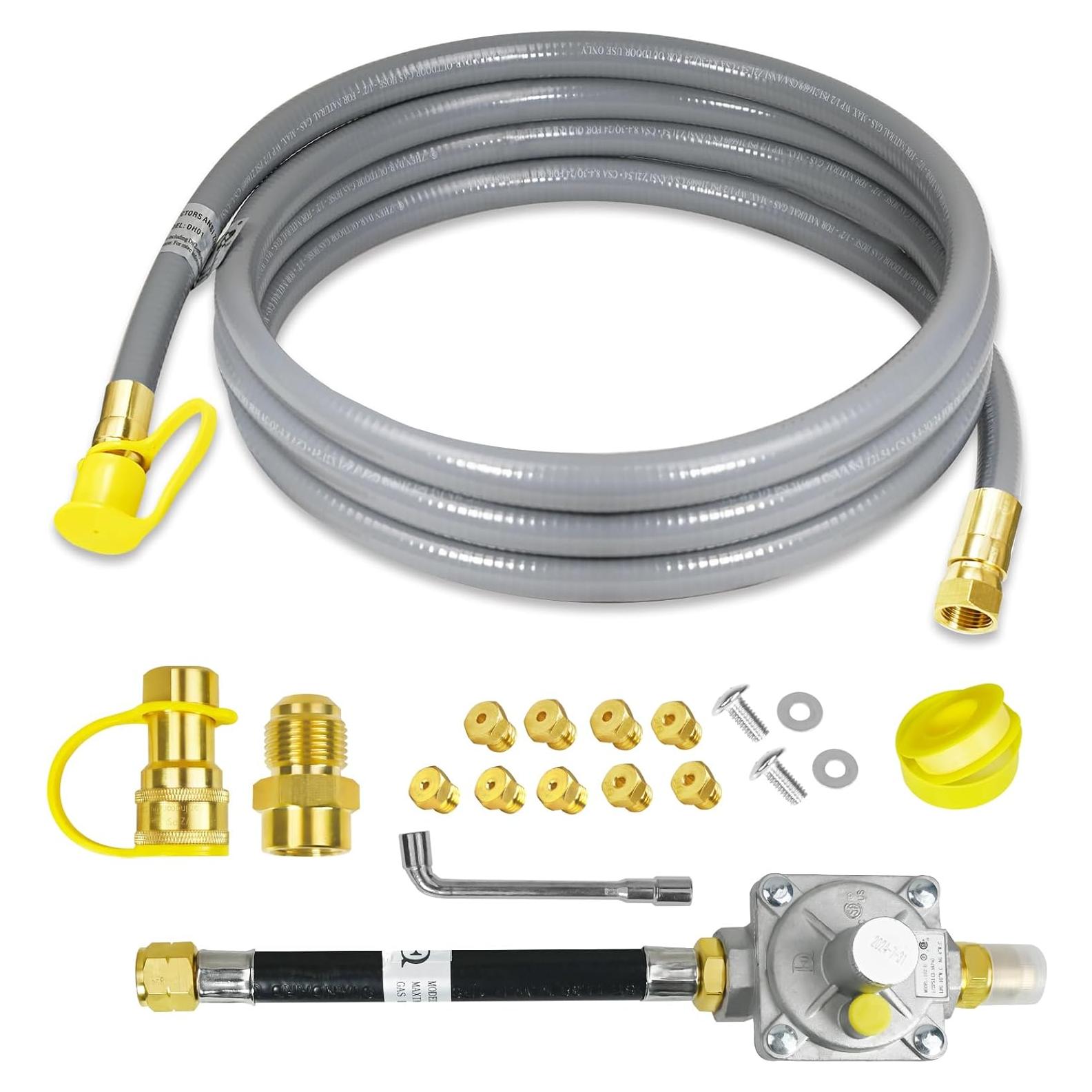 Kit de Conversión de Propano a Gas Natural 15FT Bghdas