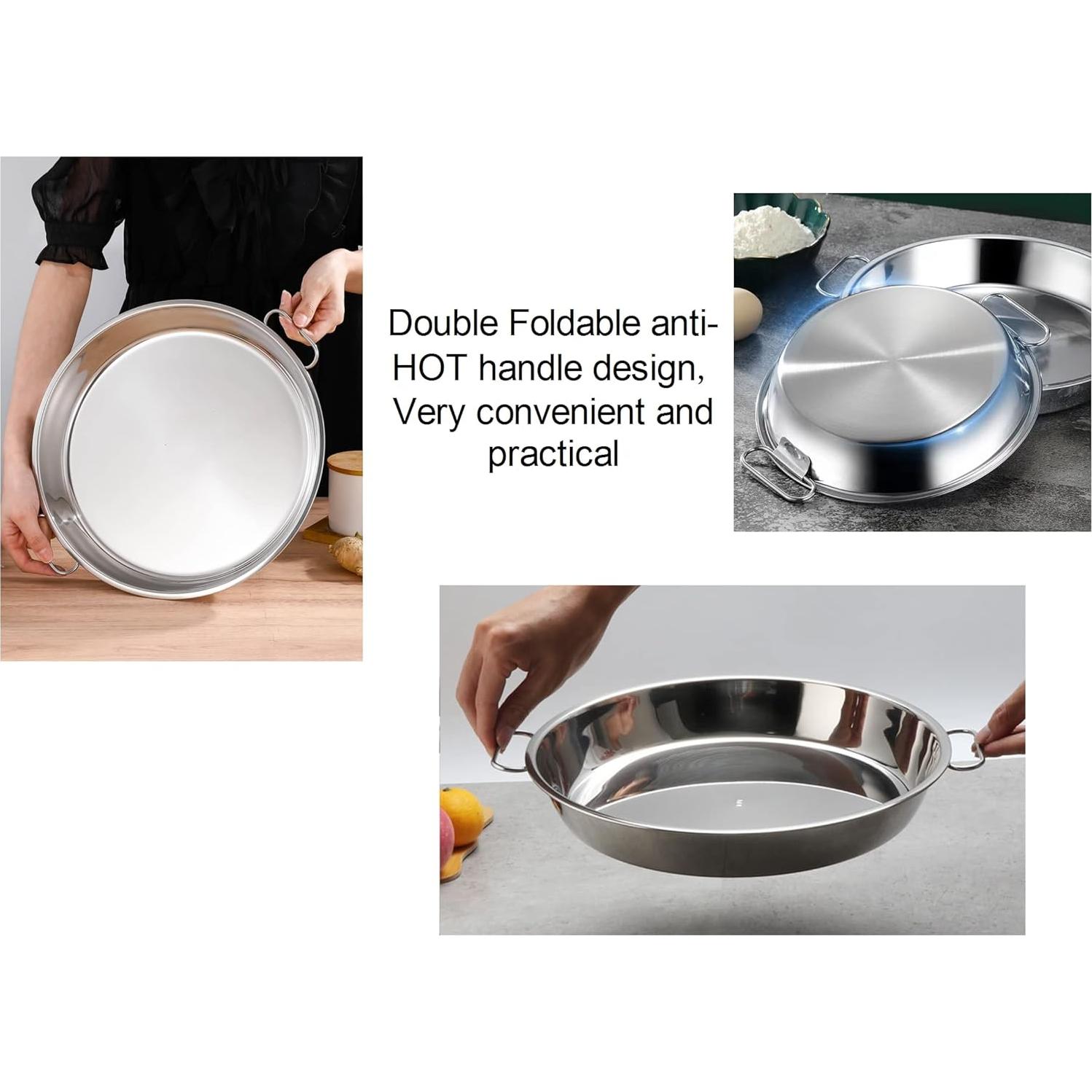 Bandeja de Goteo Acero Inoxidable 33 cm para Parrillas