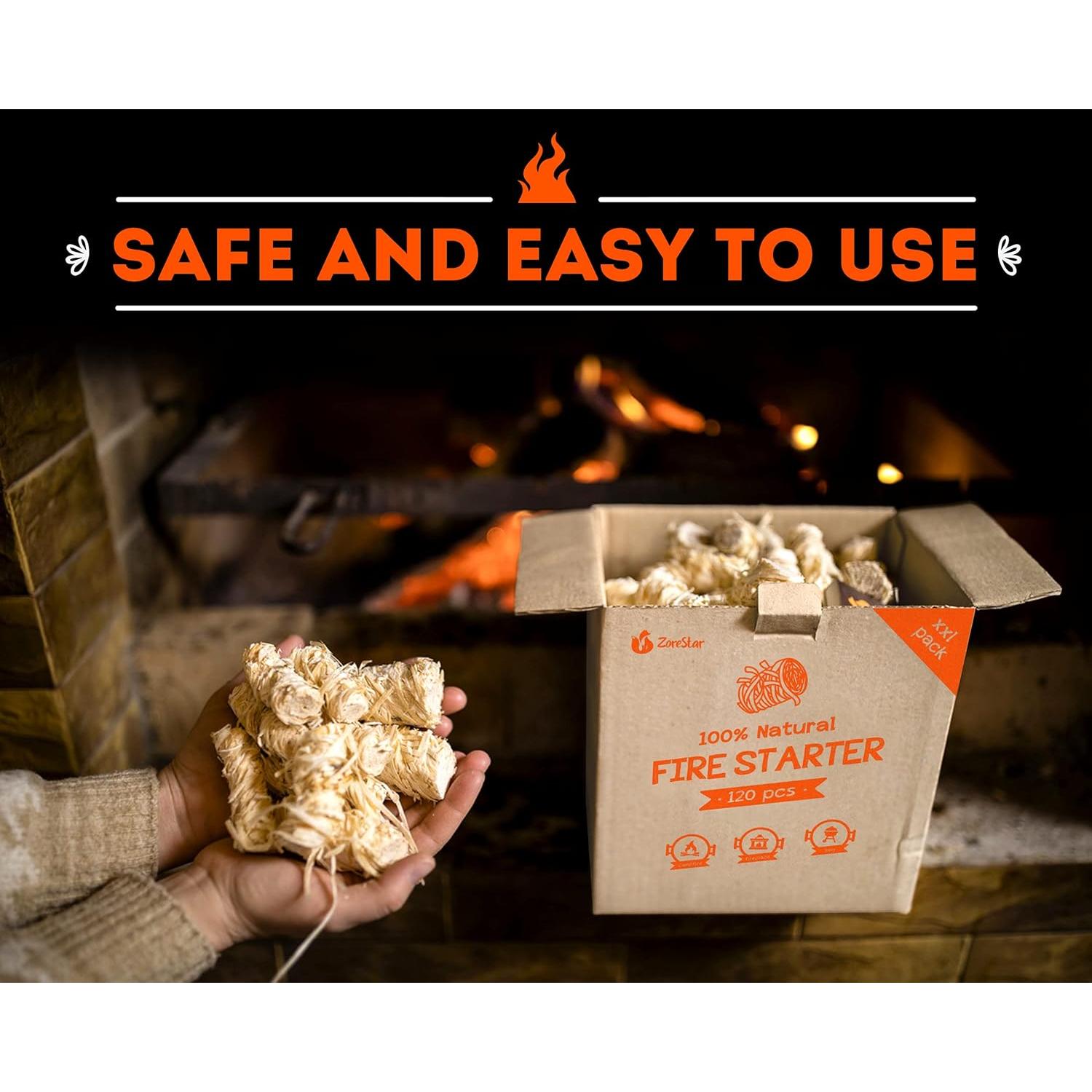 Encendedores XXL Zorestar 120 pcs - 100% Naturales e Impermeables