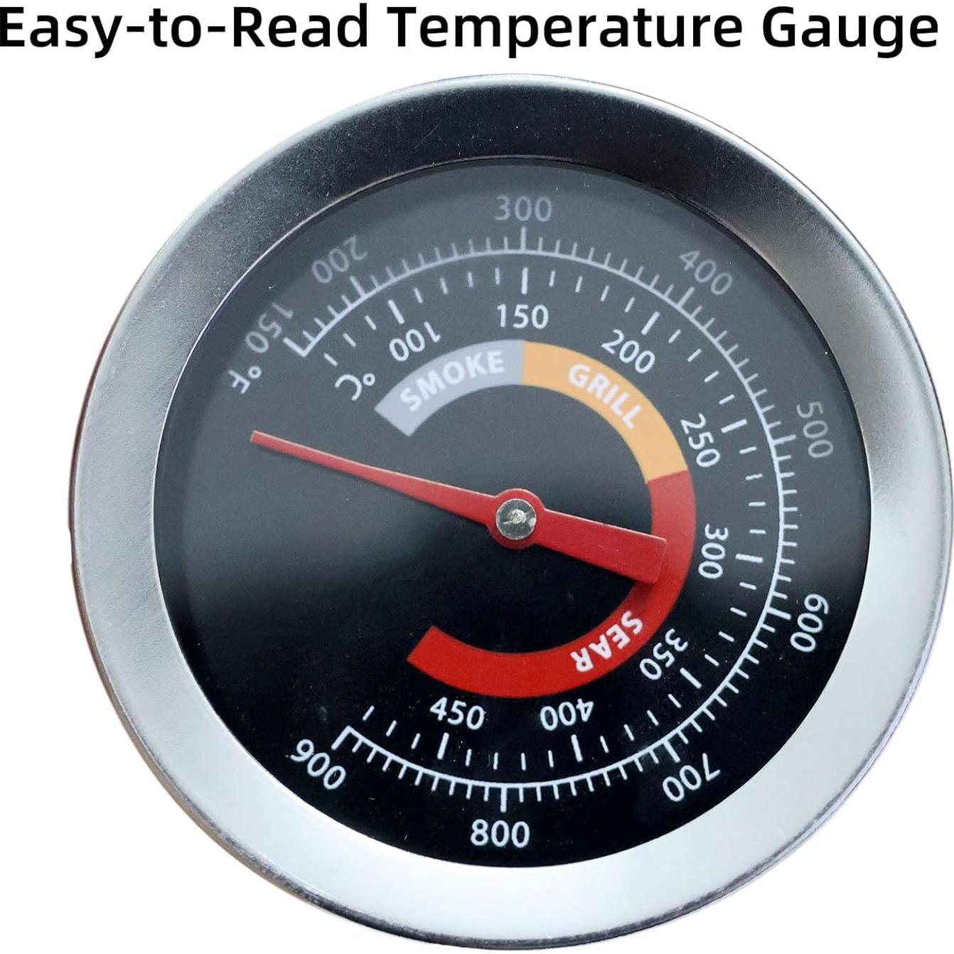 Termómetro de Reemplazo FAQQ para Parrillas Big Green Egg - Preciso y Duradero