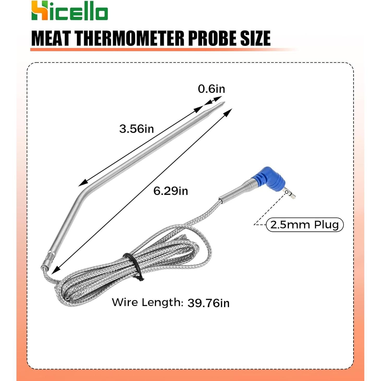 Puntas de Termómetro de Carne Thermopro - Acero Inoxidable - 2 Unidades