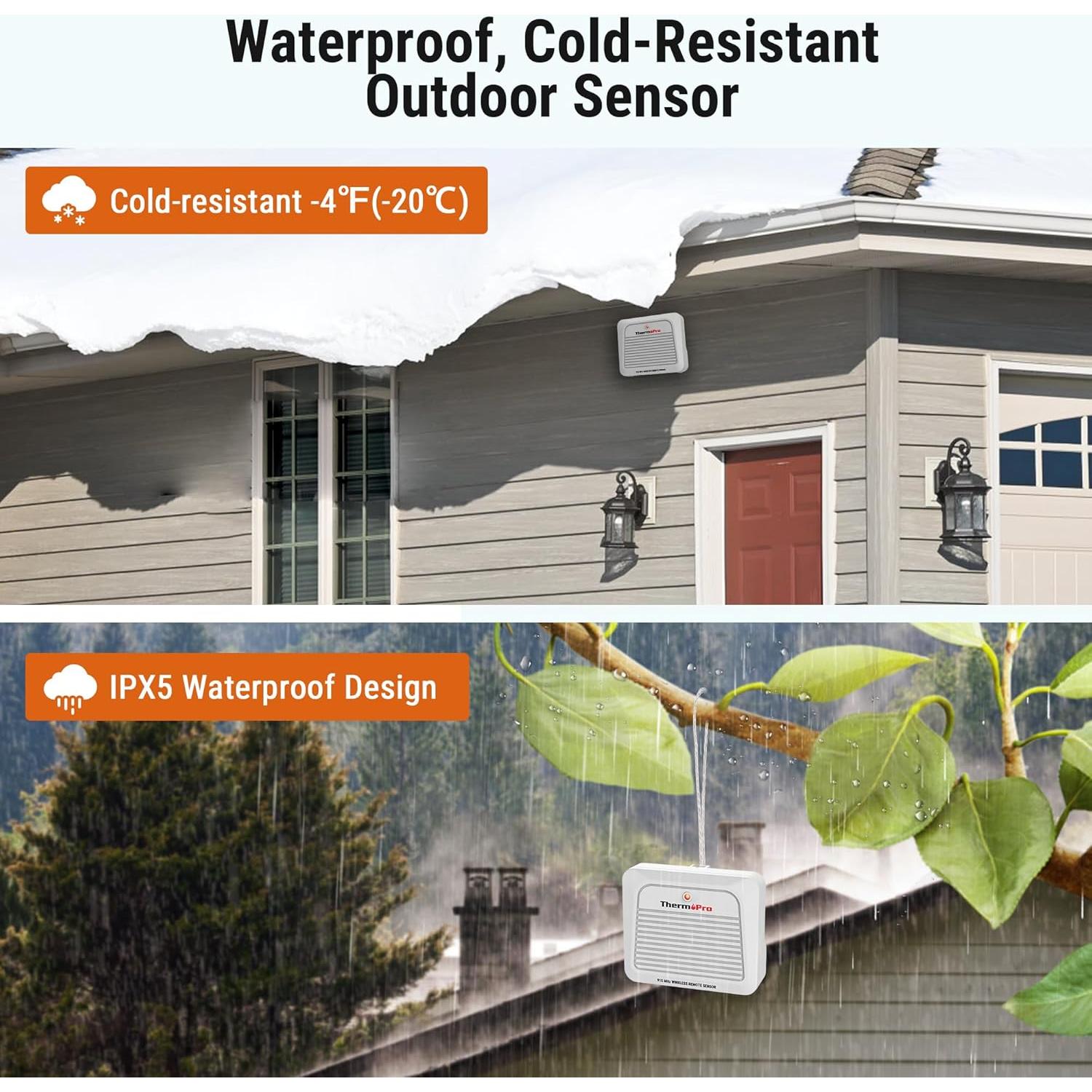 Termómetro Inalámbrico ThermoPro TP260B para Interior y Exterior