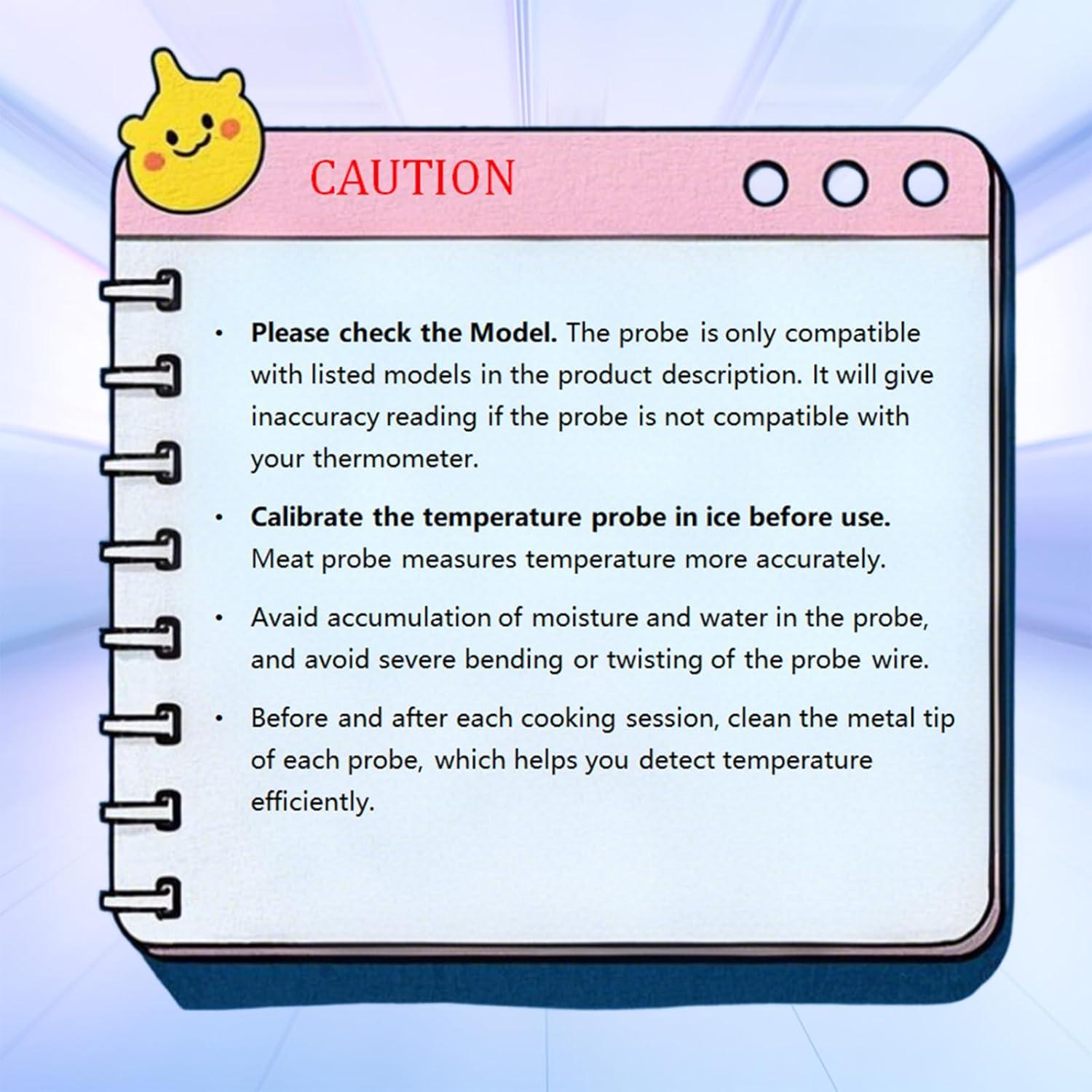 Sonda de Reemplazo para Termómetros Thermopro 20.32 cm