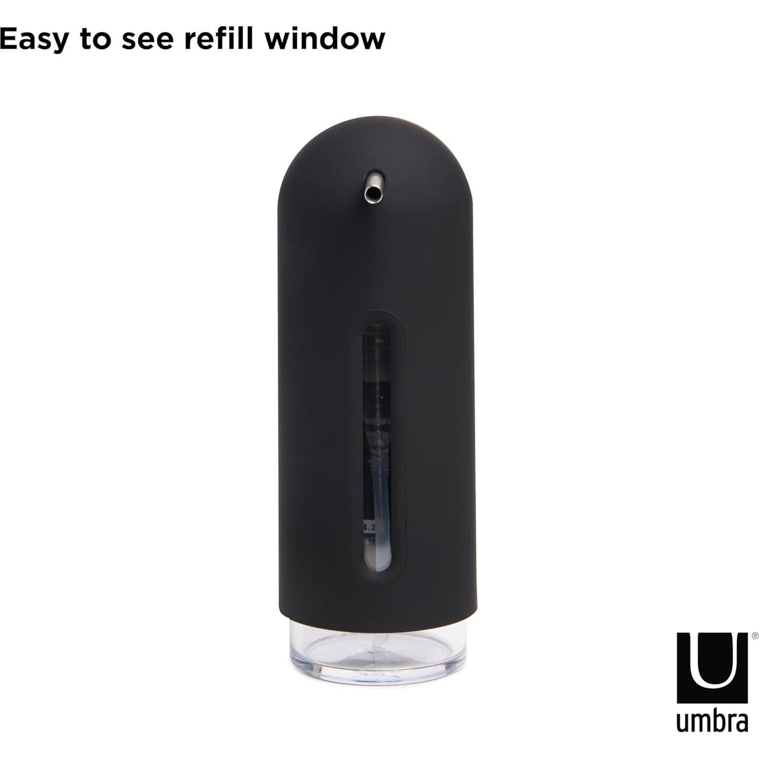 Dispensador de Jabón Pingüino Umbra 355 ml Negro